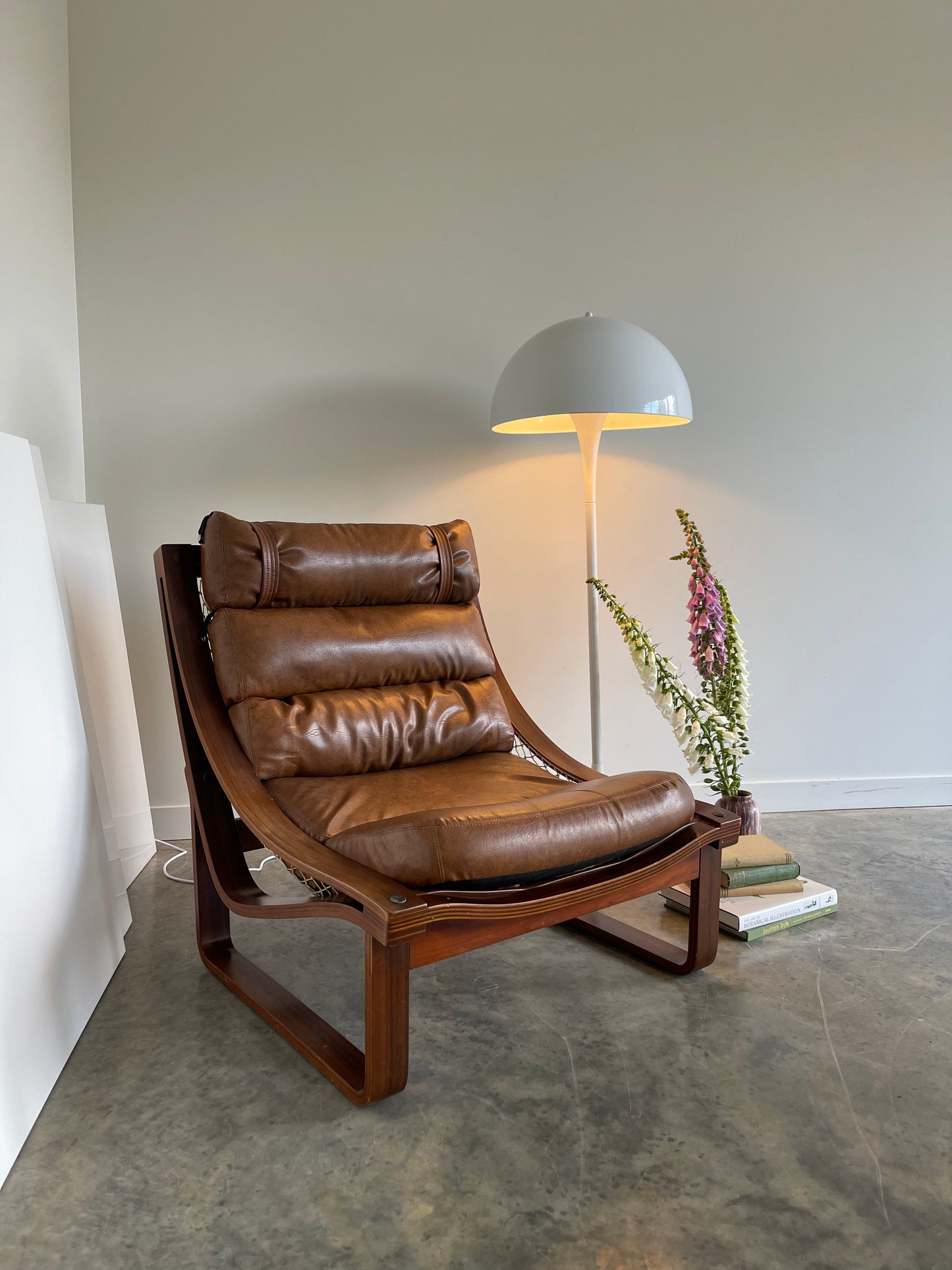 - Tessa T4 Vegan Leather Sling Armchair