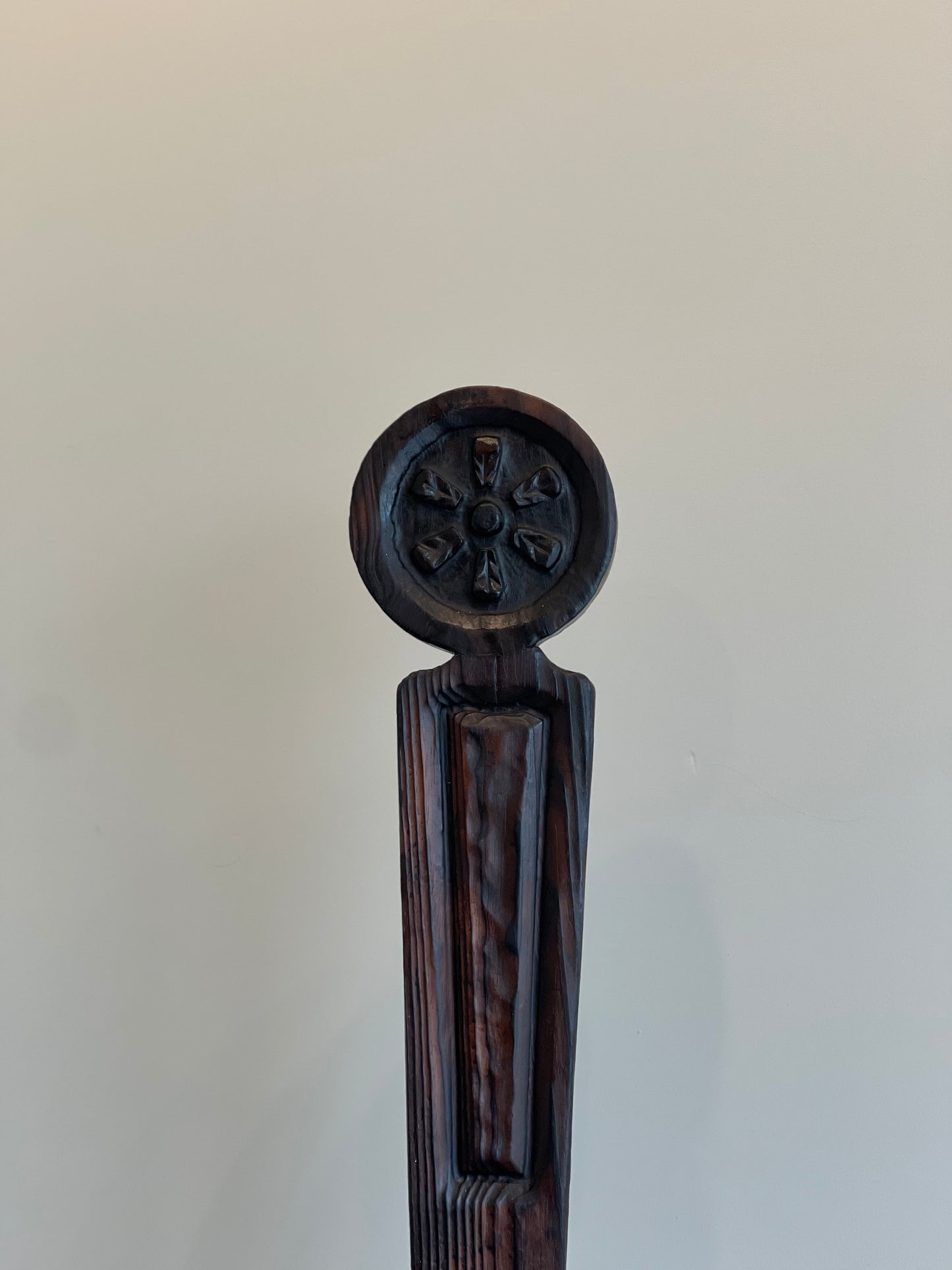 - Rustic Hand Carved Timber Stool