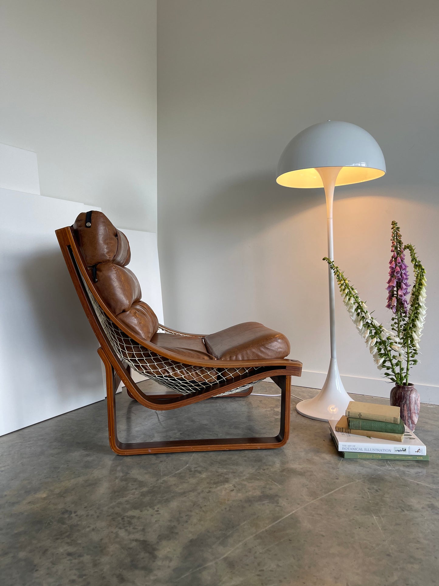 - Tessa T4 Vegan Leather Sling Armchair