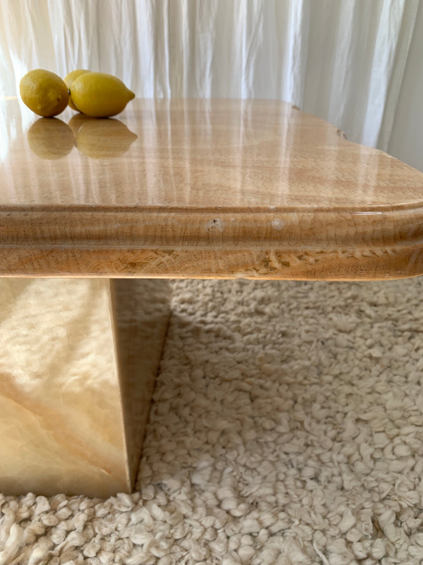 Vintage Solid Onyx Coffee Table