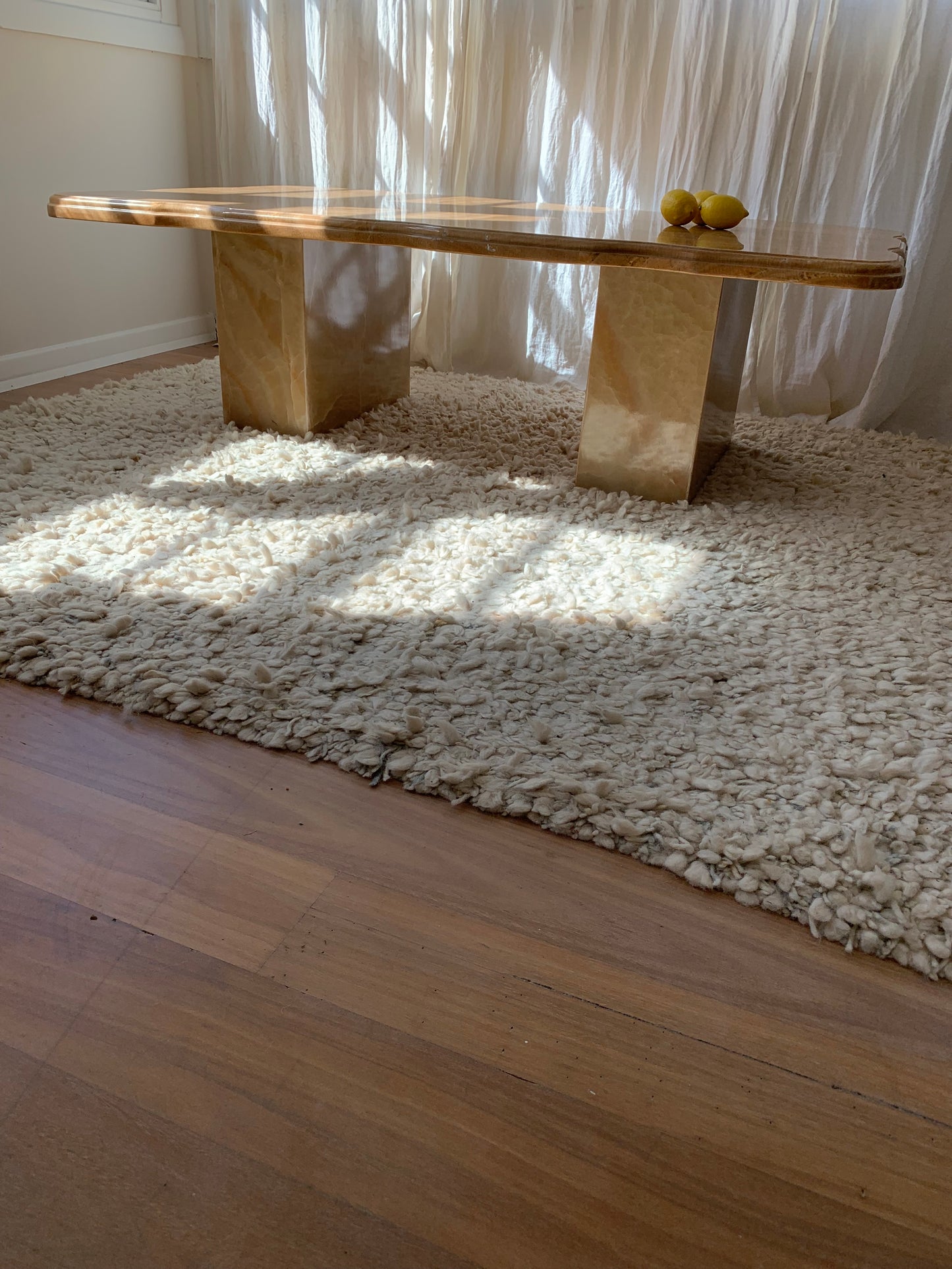 Vintage Solid Onyx Coffee Table