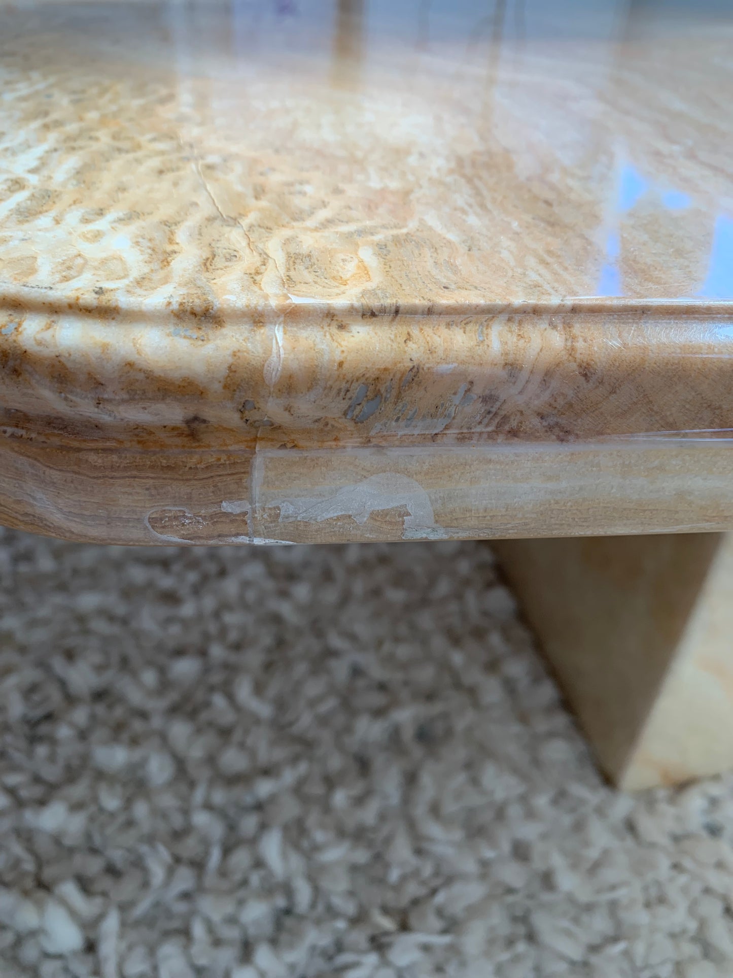 Vintage Solid Onyx Coffee Table