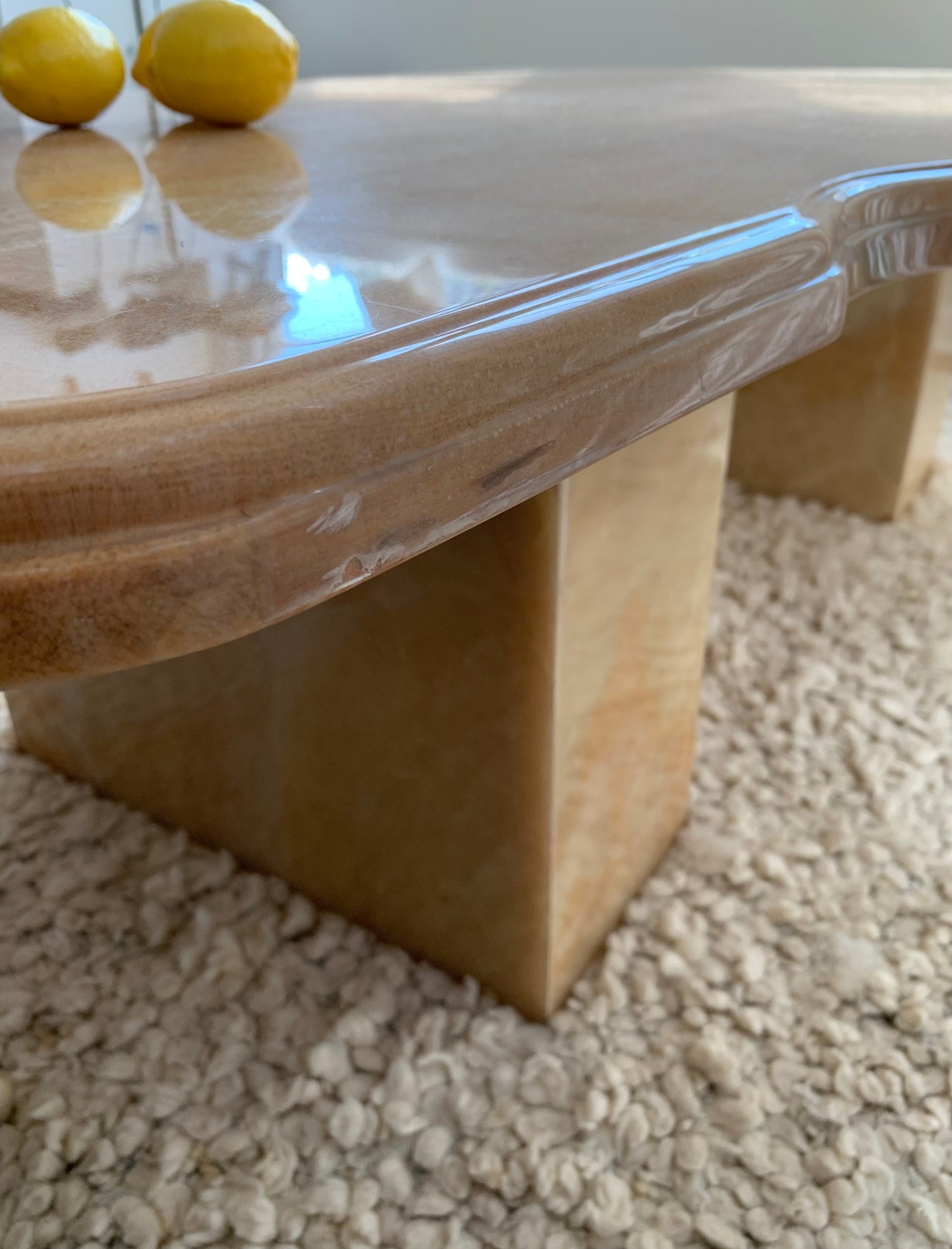Vintage Solid Onyx Coffee Table