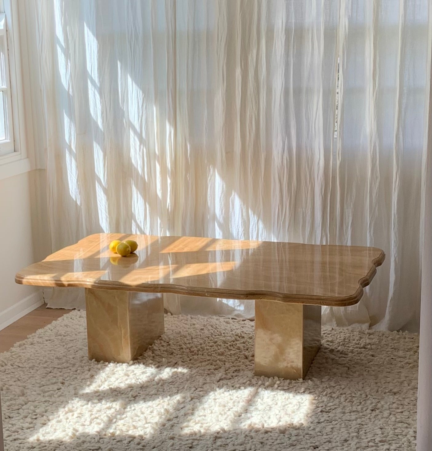 Vintage Solid Onyx Coffee Table