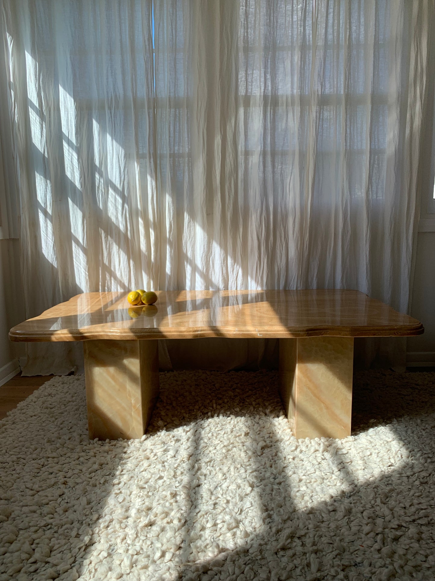 Vintage Solid Onyx Coffee Table