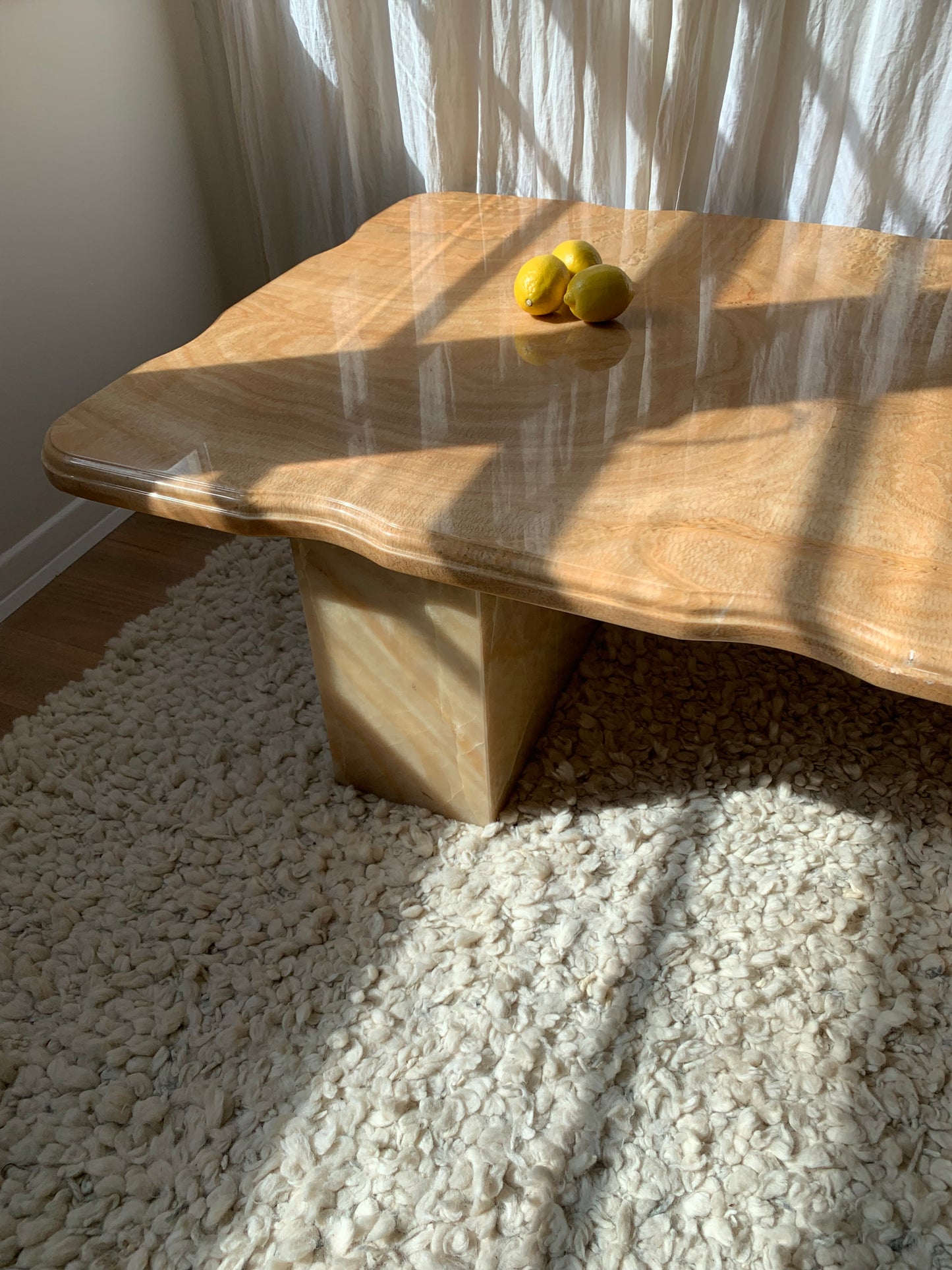 Vintage Solid Onyx Coffee Table