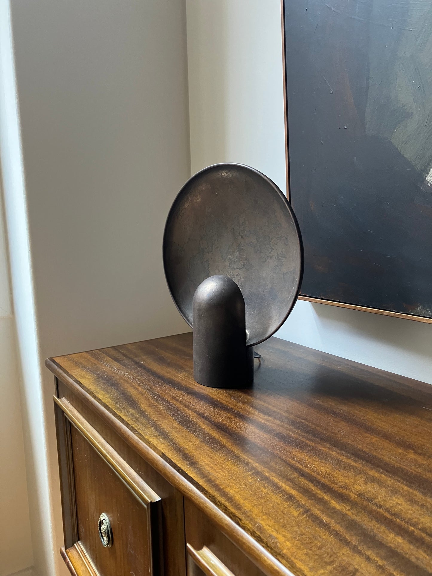 - Henry Wilson - Blackened Bronze Surface Sconce