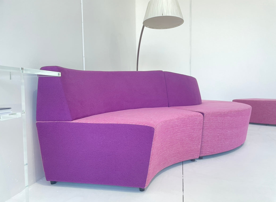 - Large Pink Modular Sofa