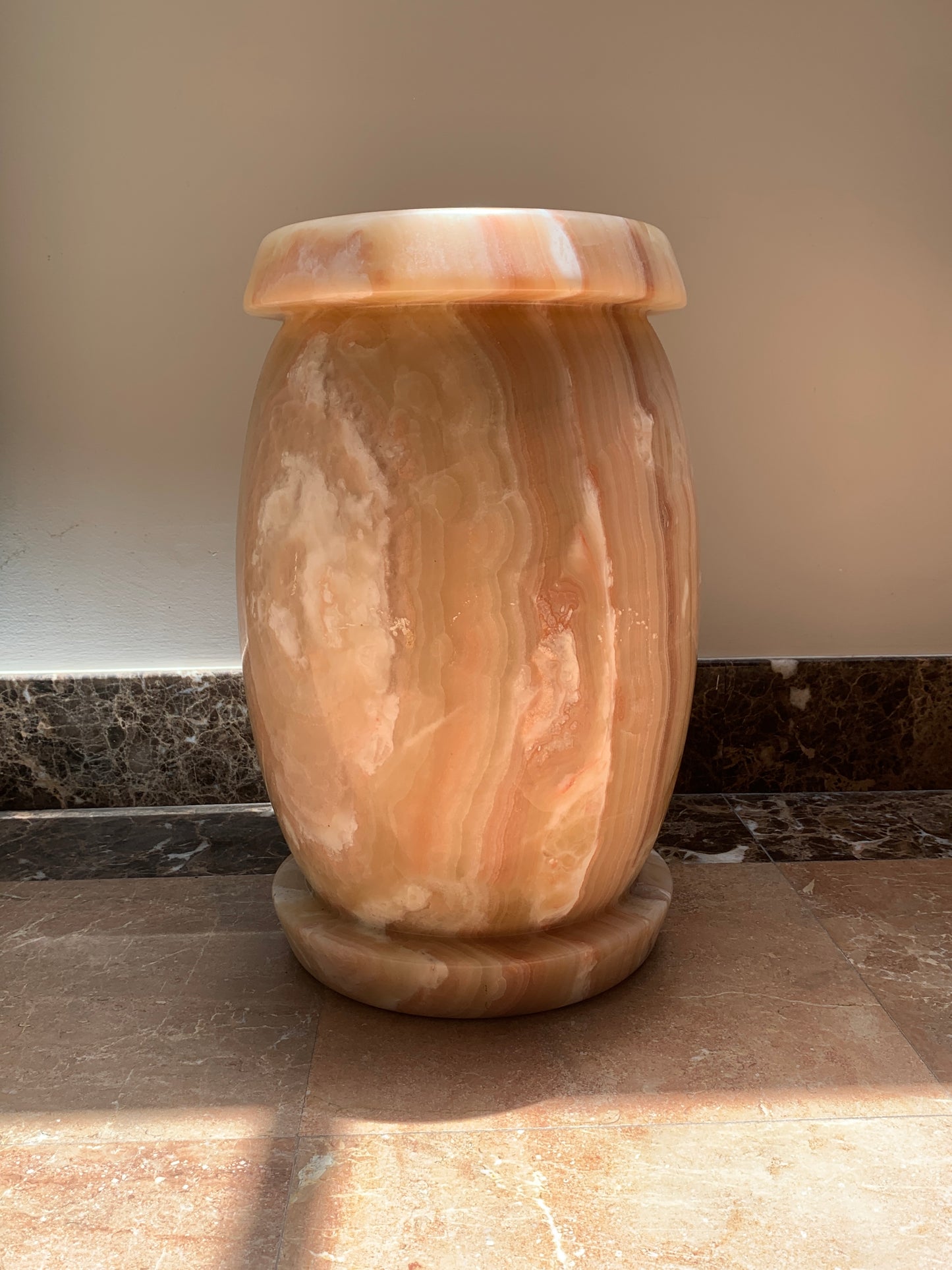 - Solid Onyx Plinth/Stool
