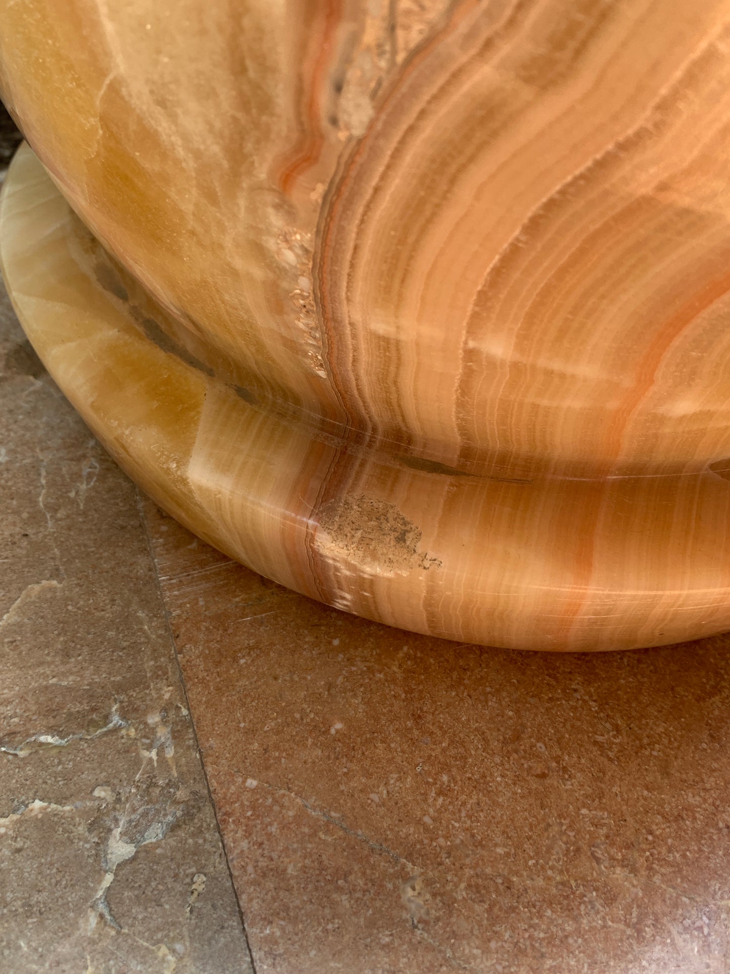 - Solid Onyx Plinth/Stool