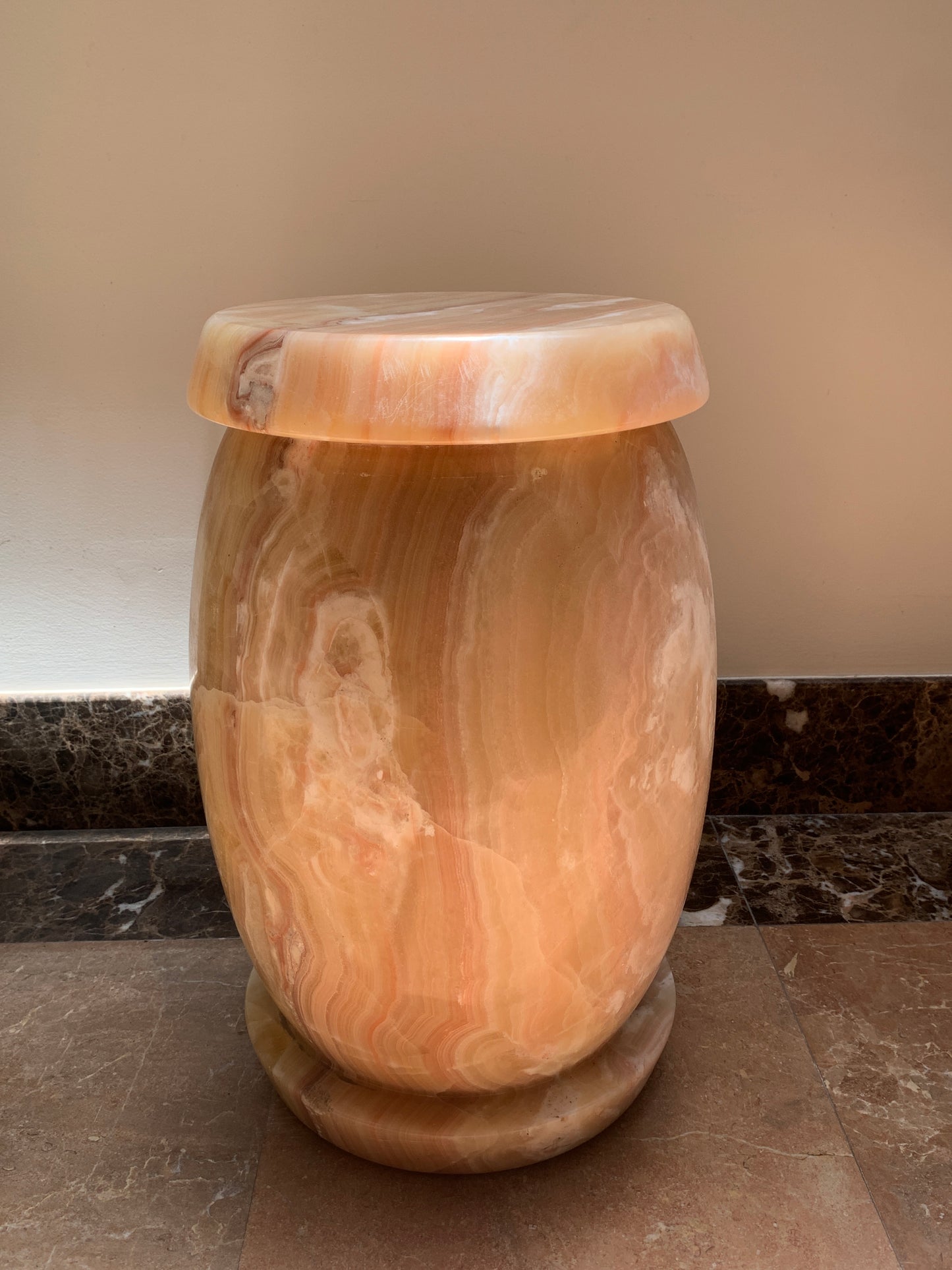 - Solid Onyx Plinth/Stool