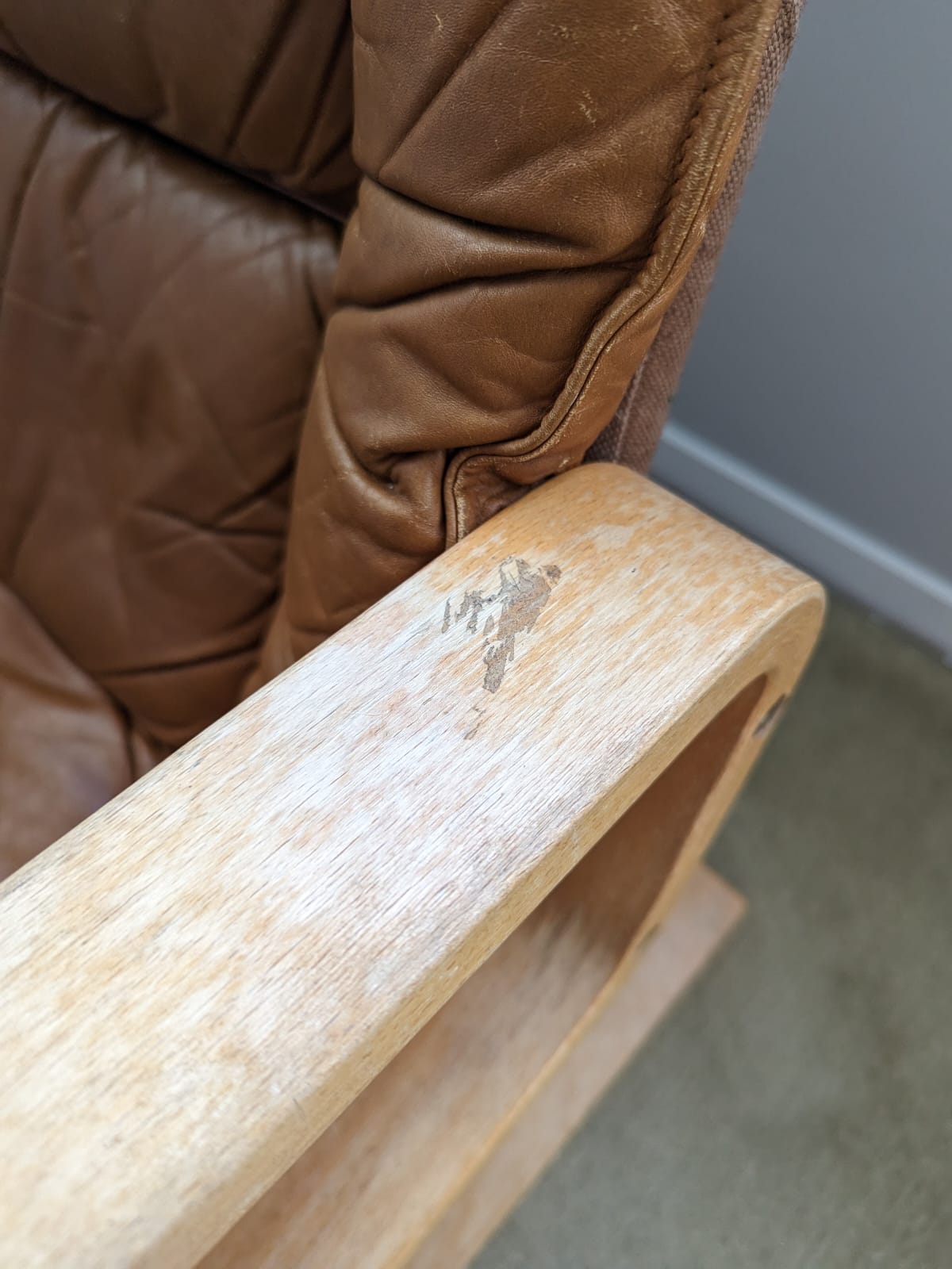 - Ingmar Relling for Westnofa Leather Lounge Chair - Two Available