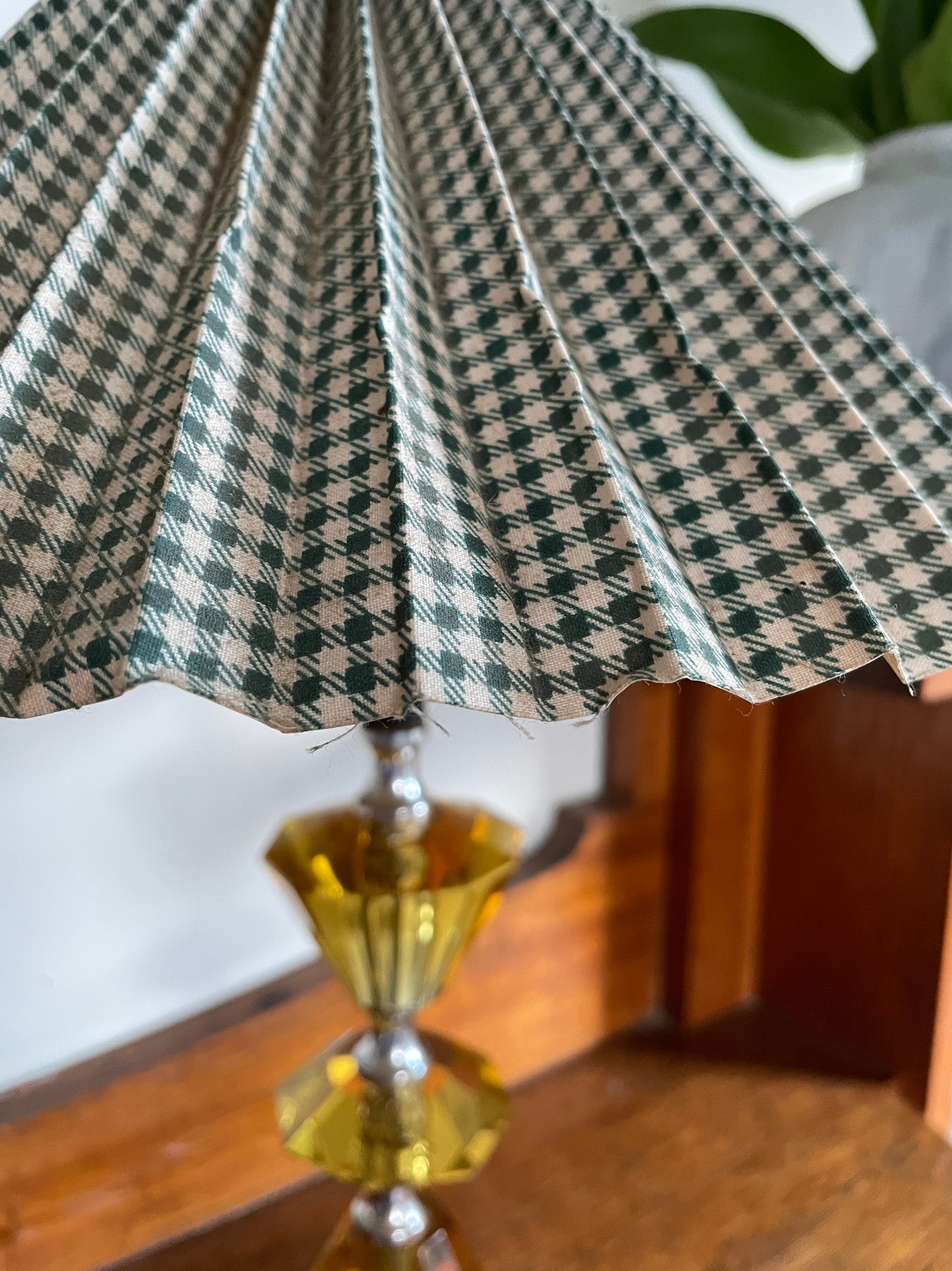 - Vintage Cut Glass Lamp - Made in England