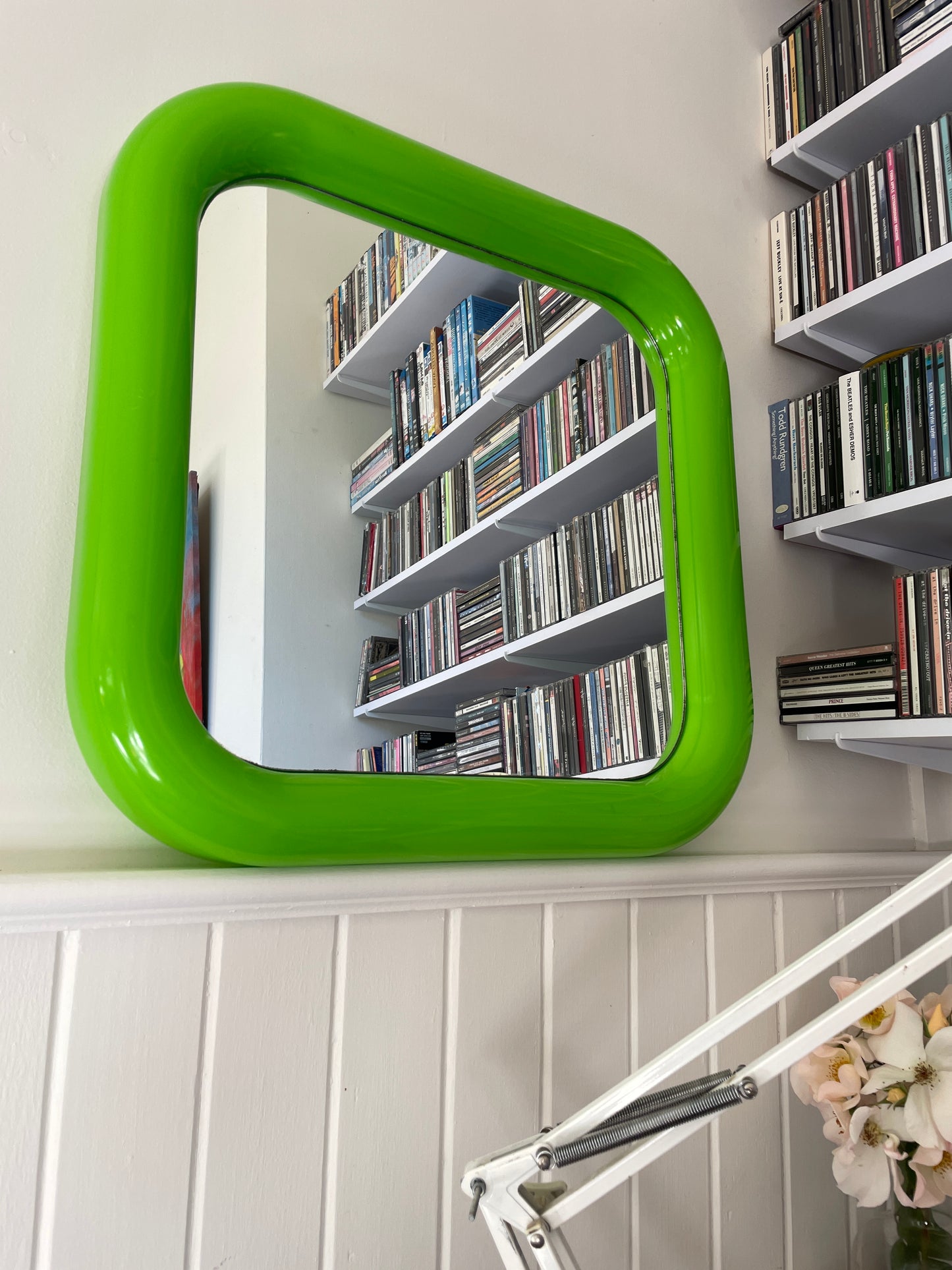 - Square Mod Plastic Mirror - Green