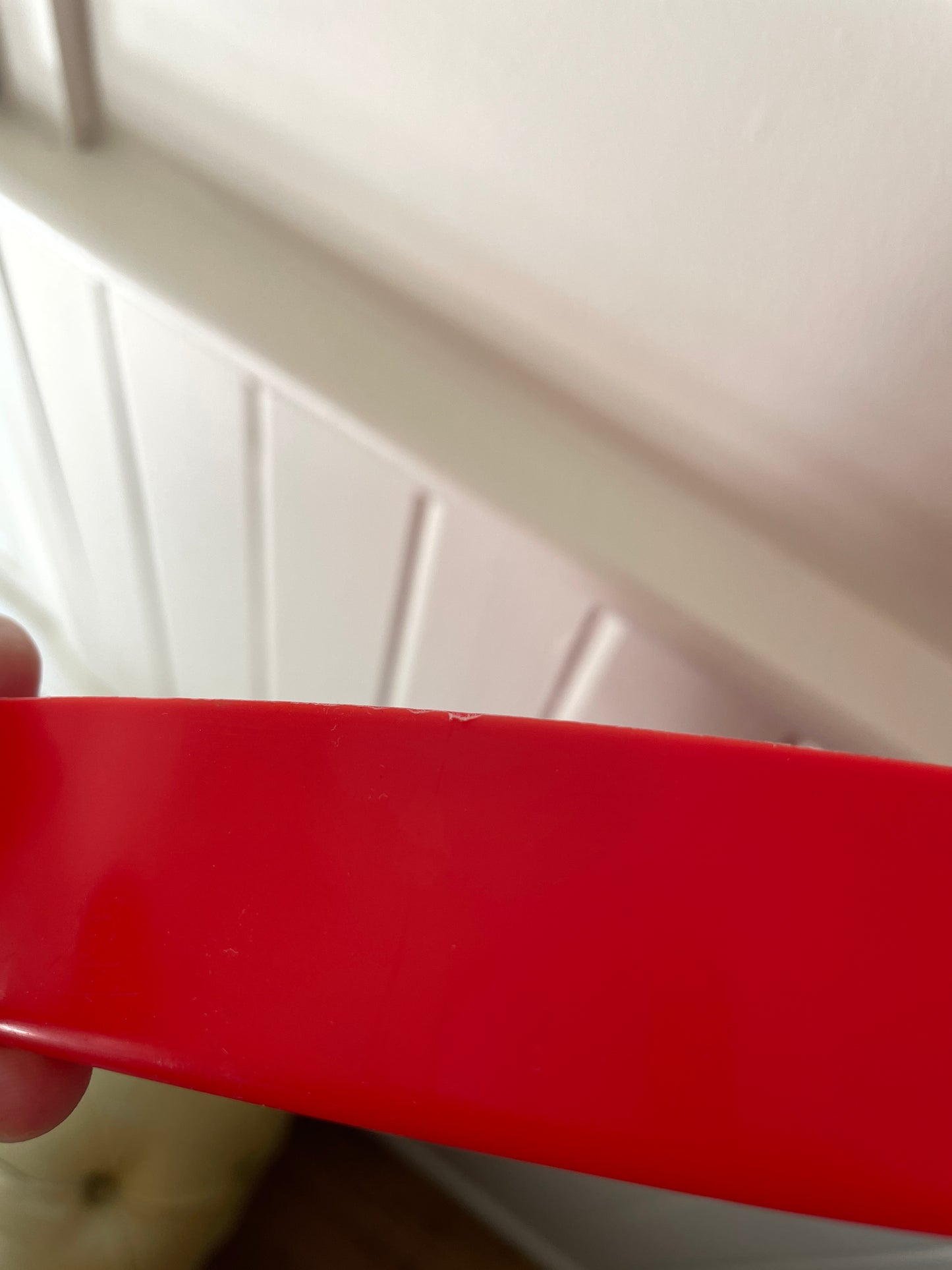 - Round Mod Plastic Mirror - Red