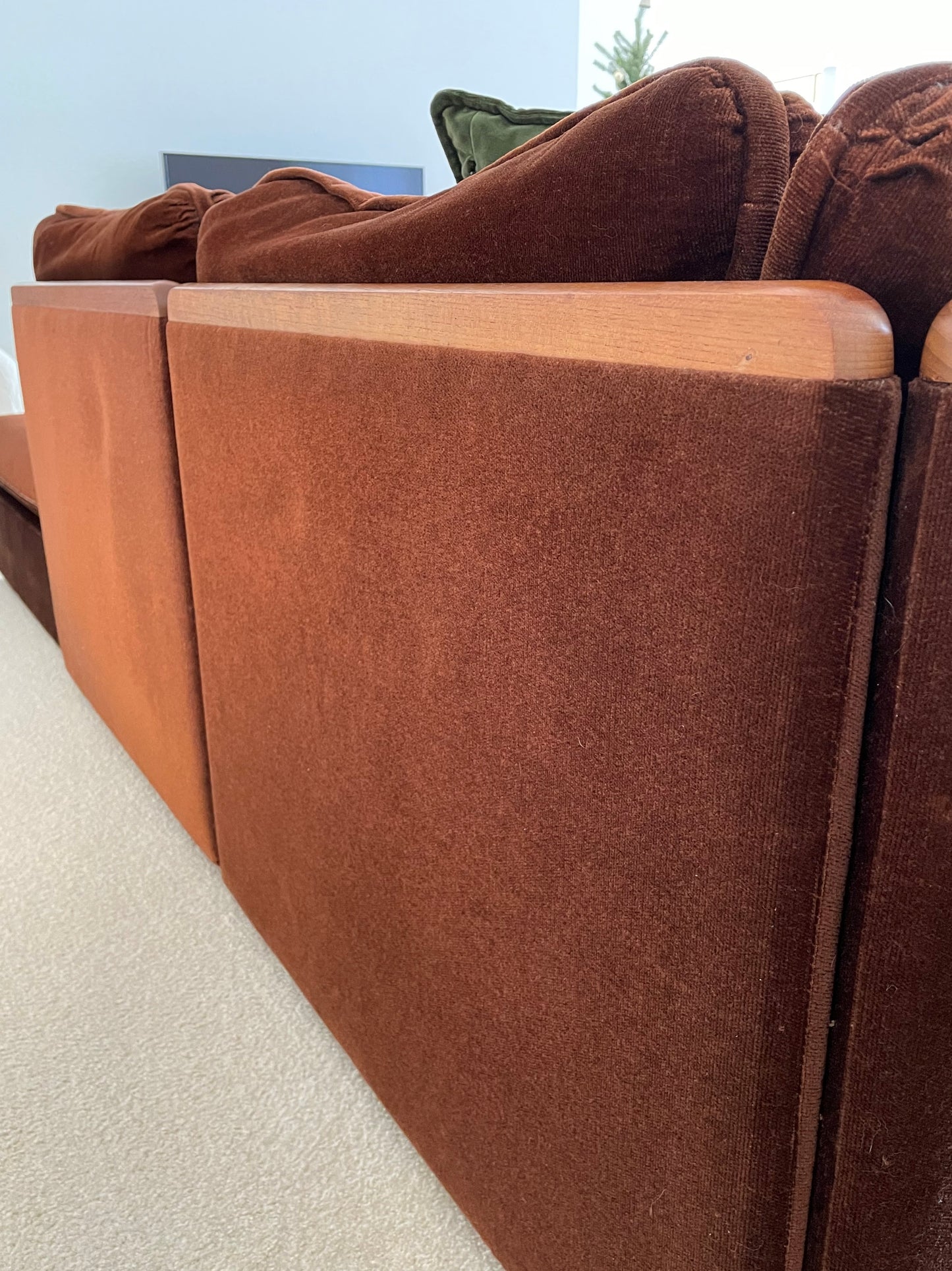 - Vintage Chiswell Six Piece Velvet Modular Sofa