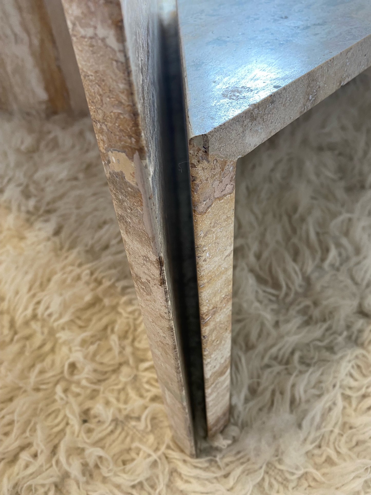 Travertine Split Level Coffee Table