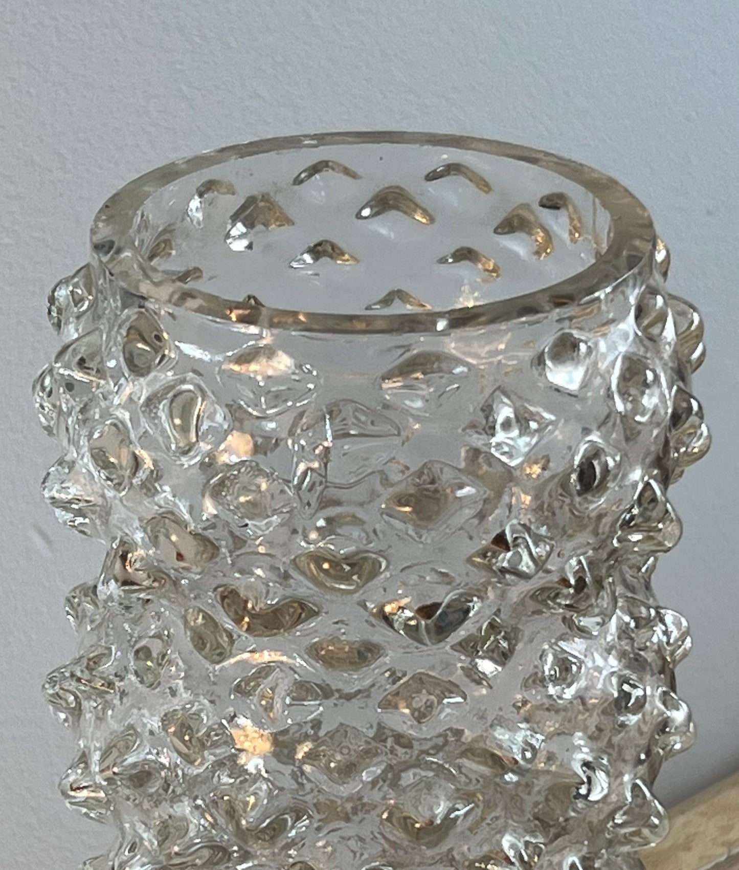 - Vintage ‘Puffy’ Glass Vase, Italy