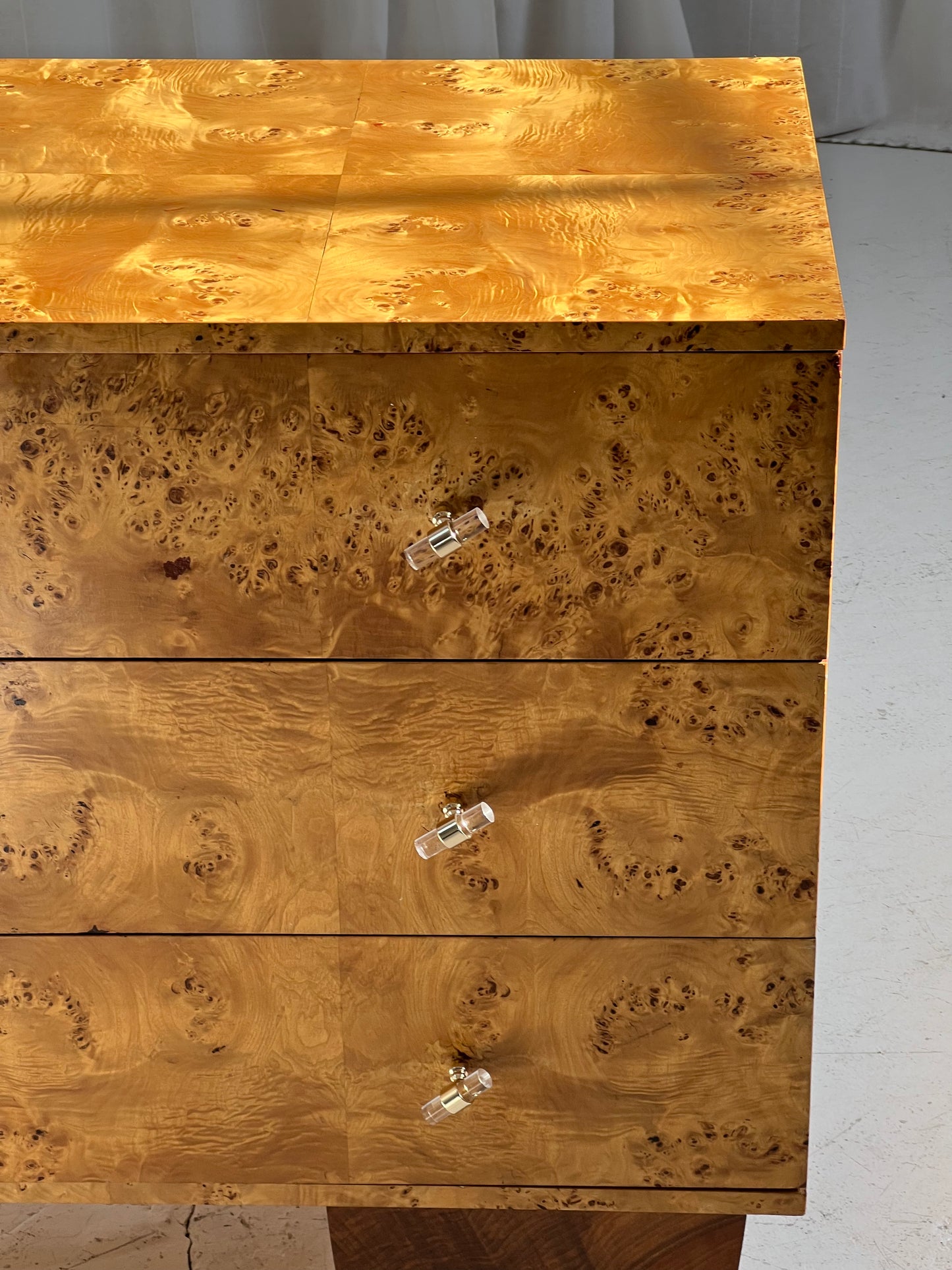- Walnut Birds Eye Burl Drawers