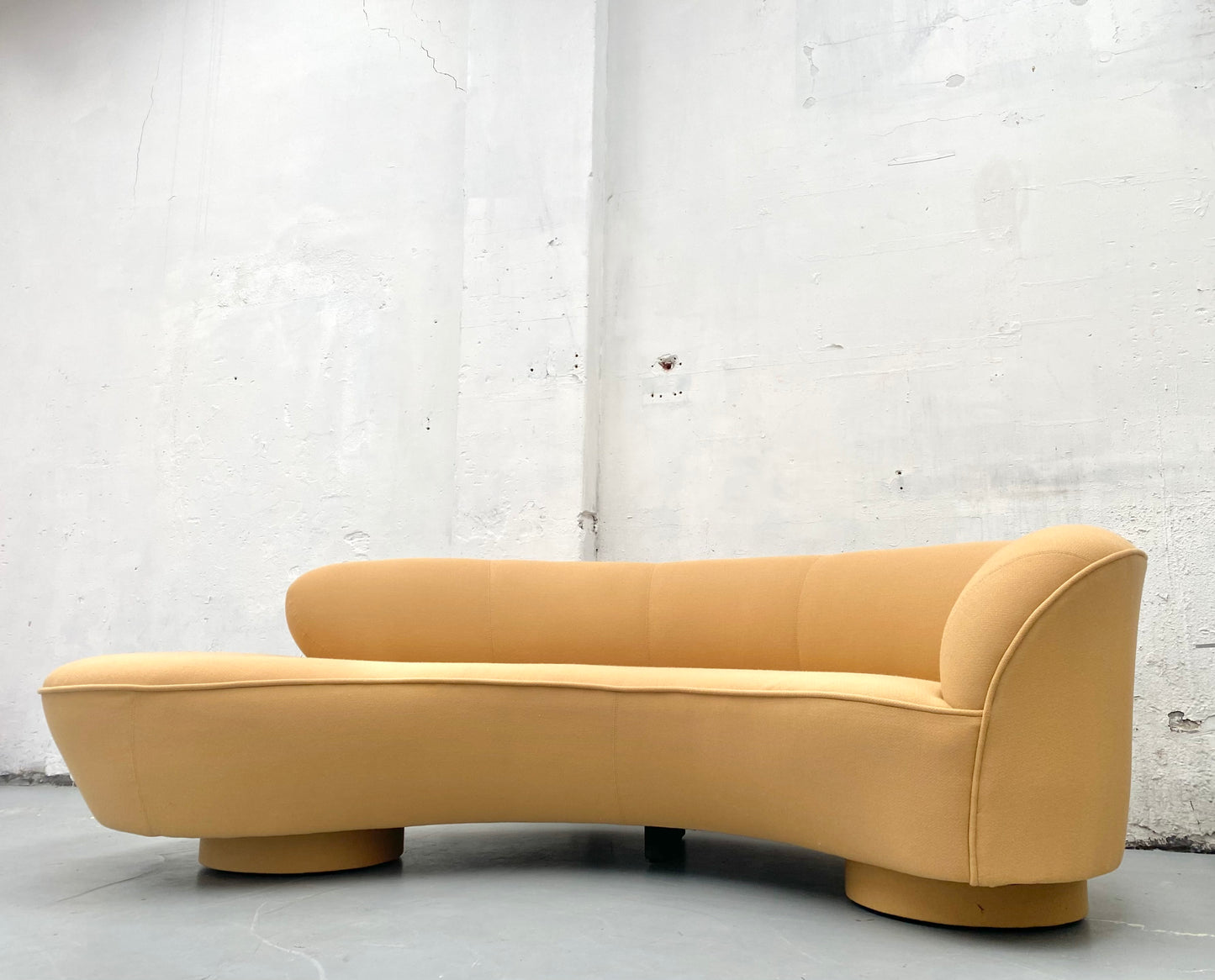 ‘Serpentine’ Soft Caramel Wool Sofa