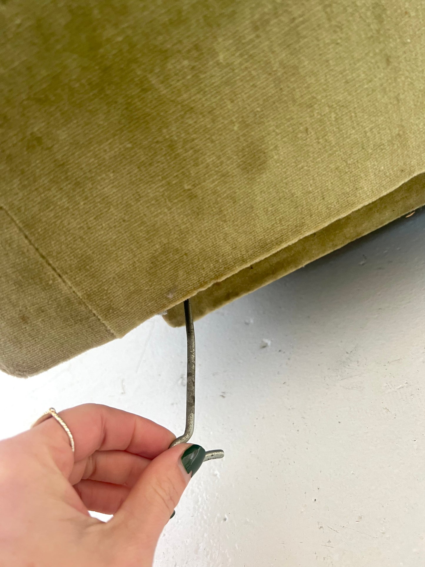 - Vintage Velvet Curved Modular Sofa