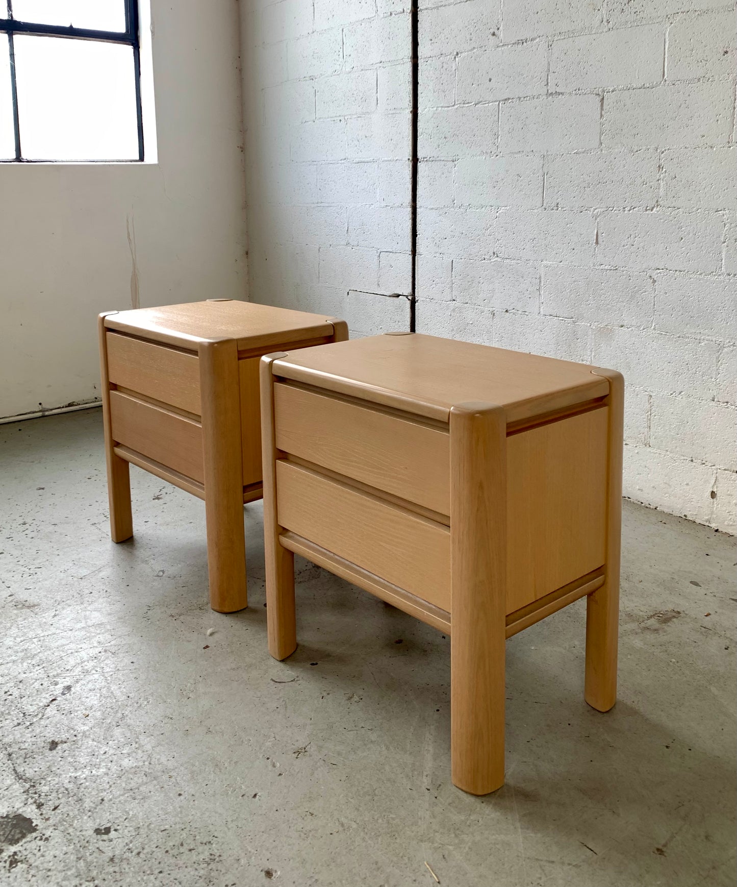 - Set of Two Vintage Kalmar Bedside Tables