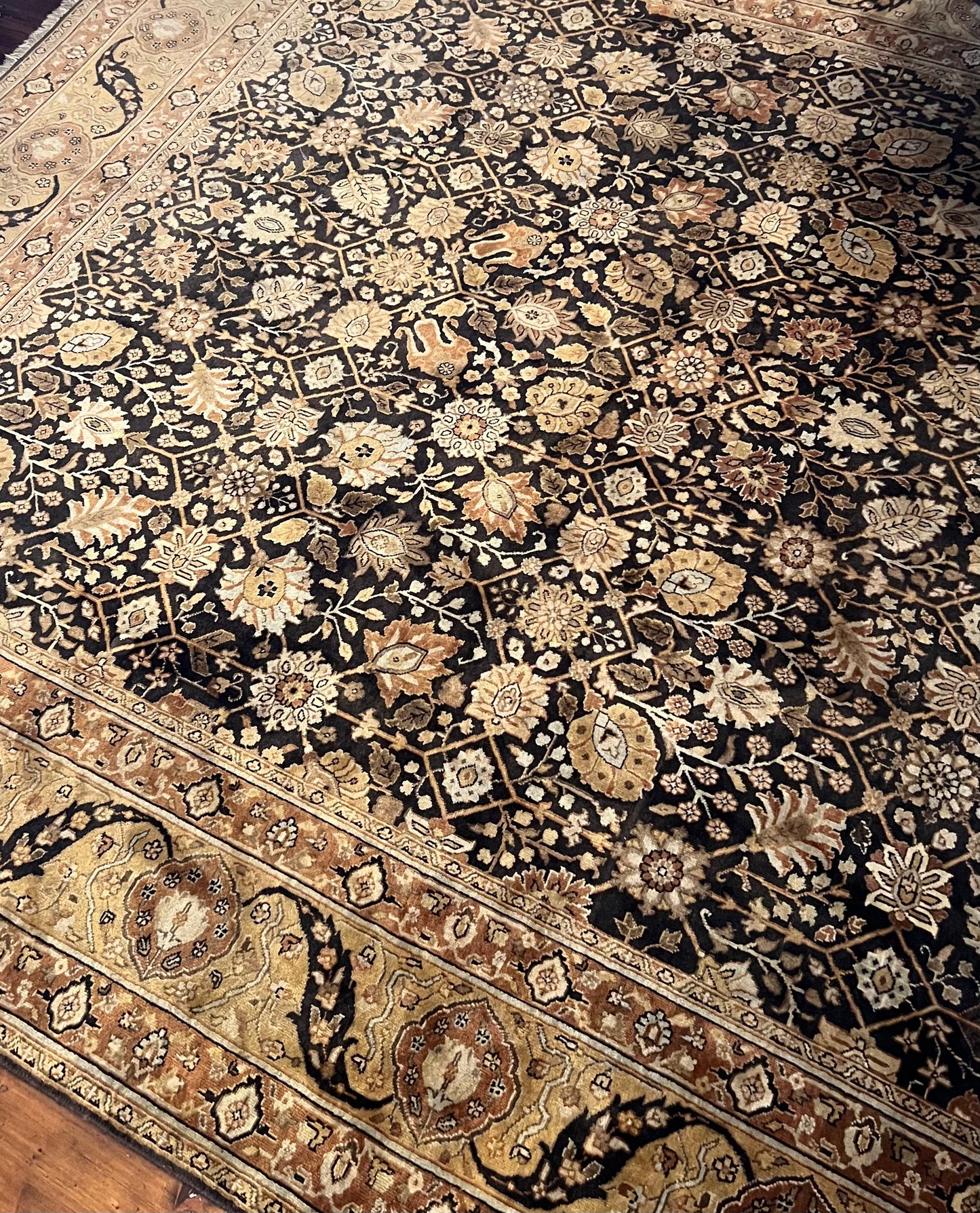 - Large Handmade Hali Wool Rug