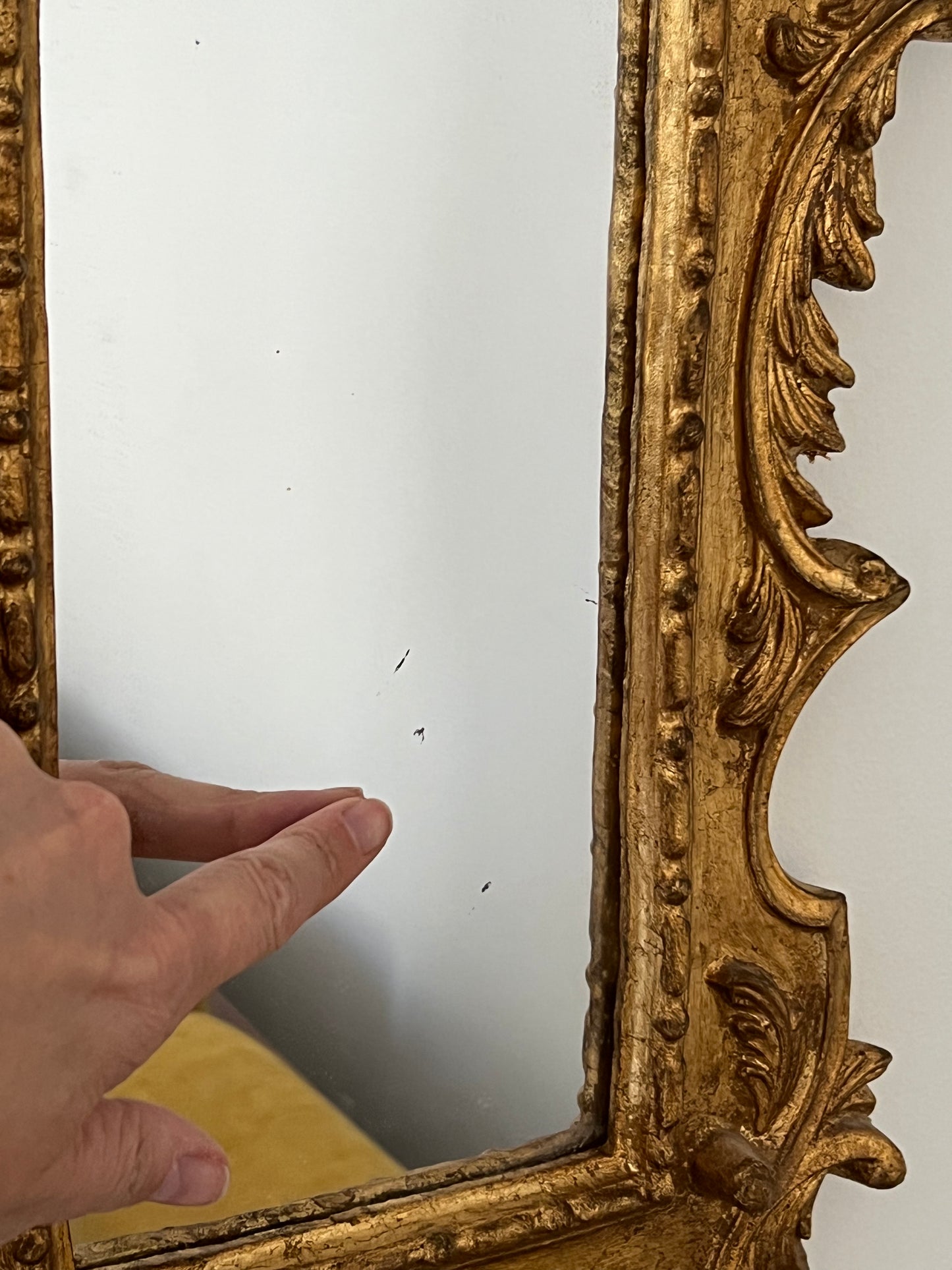 Antique Swedish Mirror, Late 19th C.