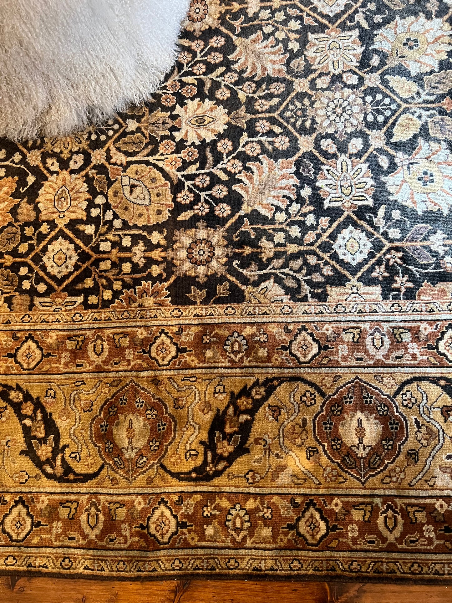 - Large Handmade Hali Wool Rug