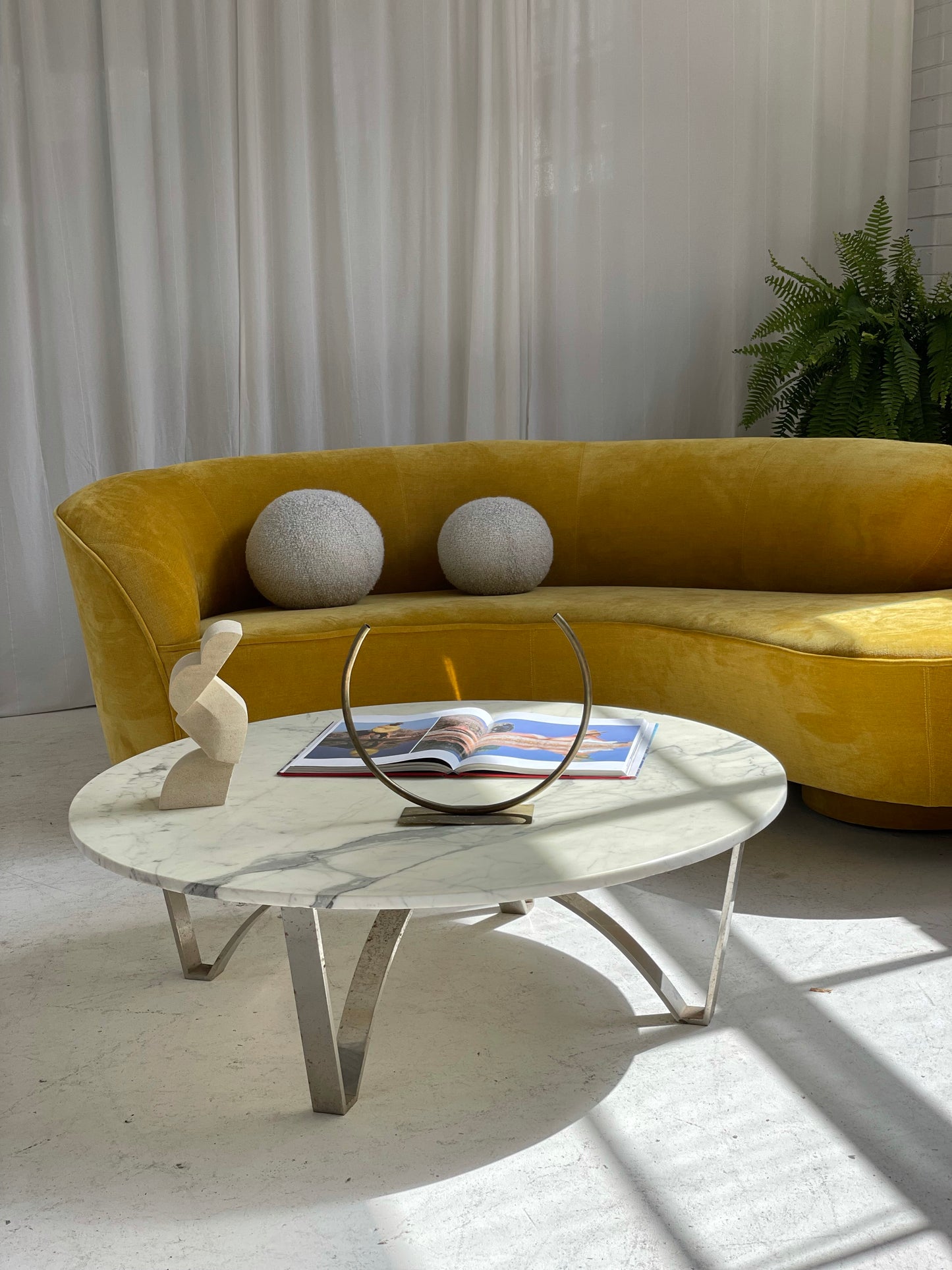 Carrara Marble Coffee Table