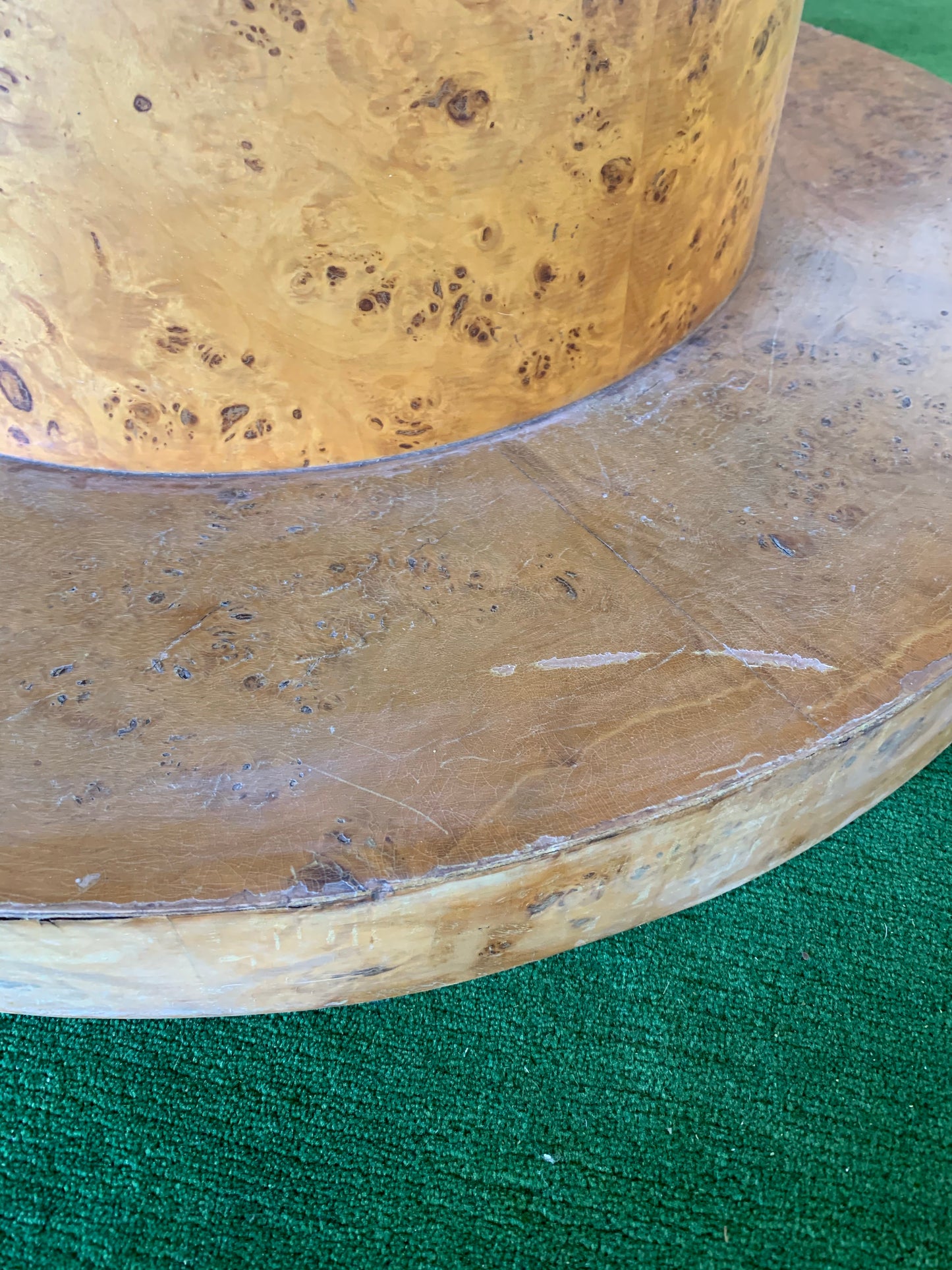 Amazing Vintage Burl Coffee Table