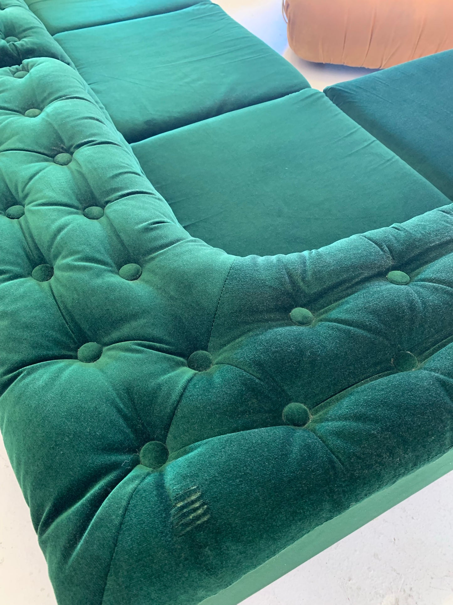 Vintage Fler Velvet Modular Sofa