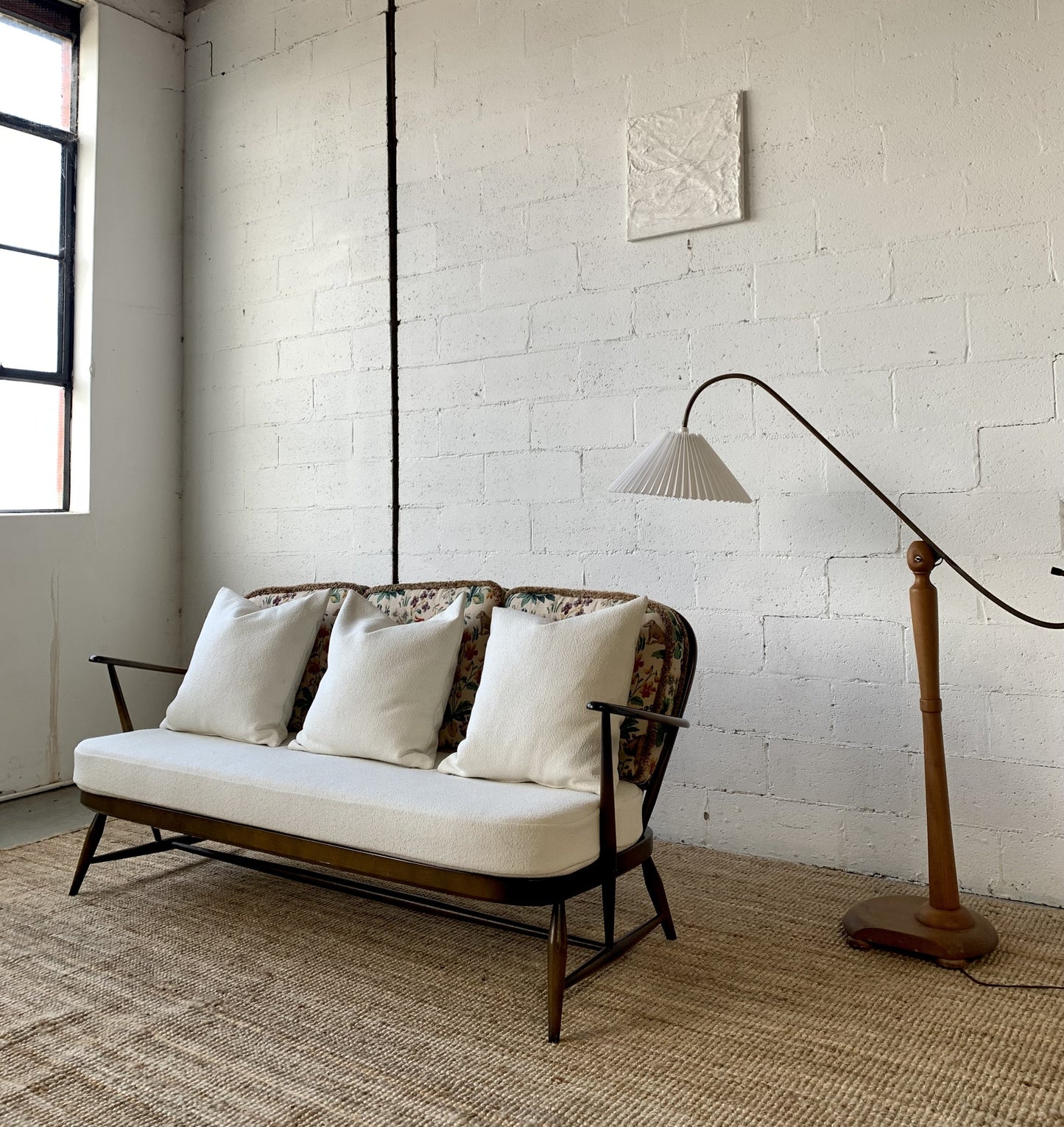 Boucle Sofa by Lucian Ercolani for Ercol (Includes Cushion Set)