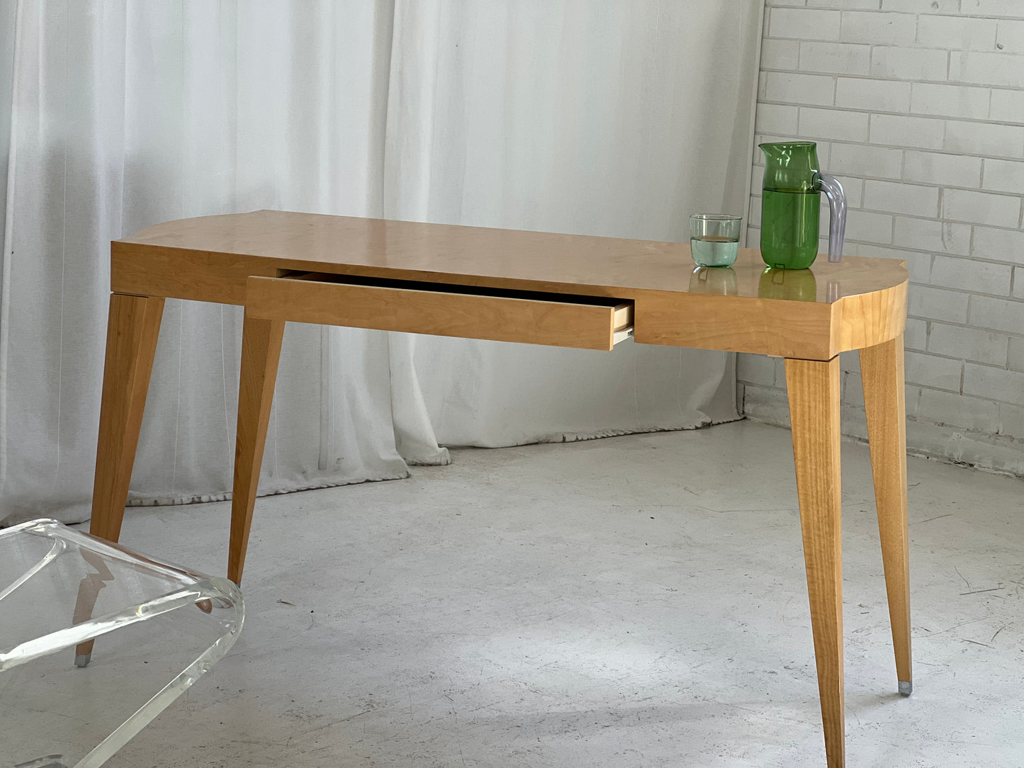 - Light Wooden Desk/Console Table