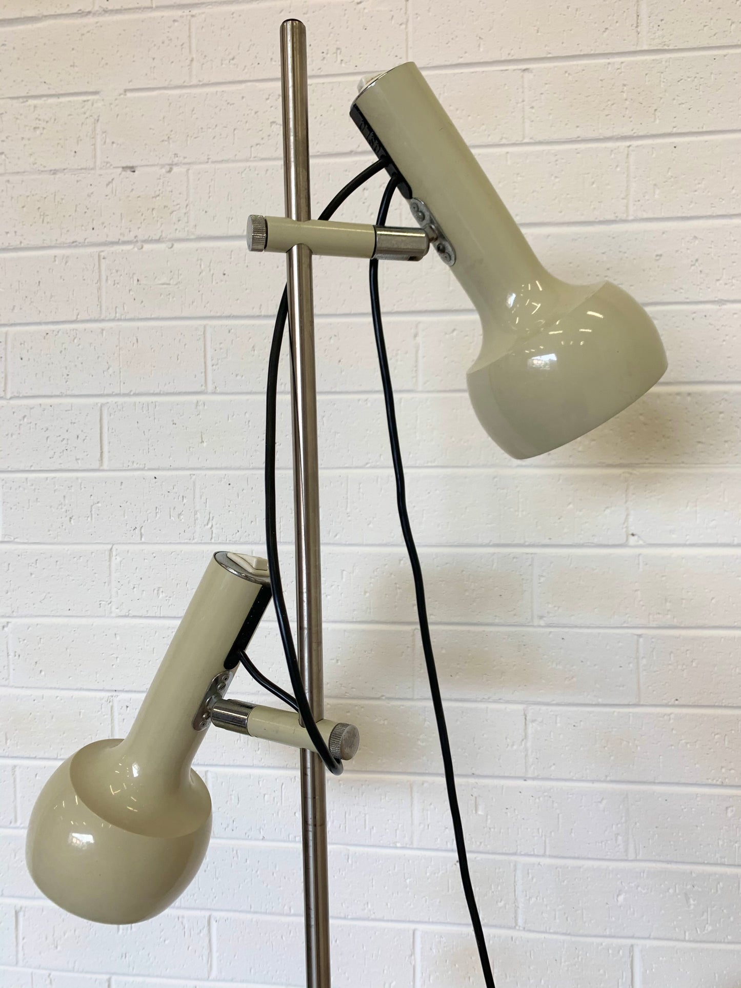 Vintage Oslo Twin Chrome Floor Lamp