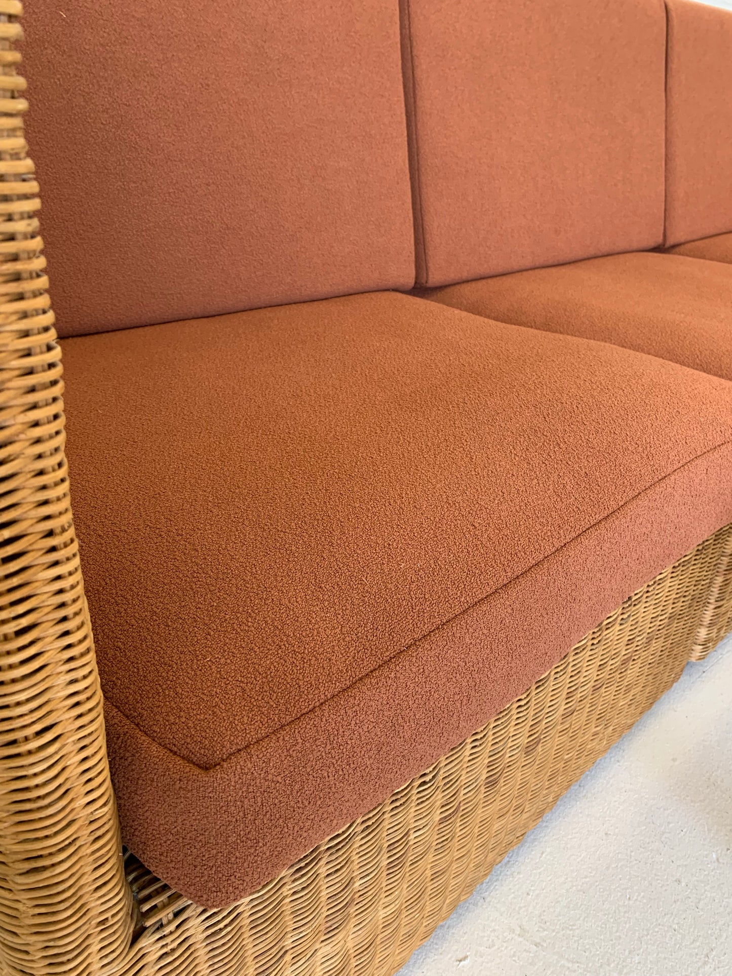 Cane Modular Boucle Sofa