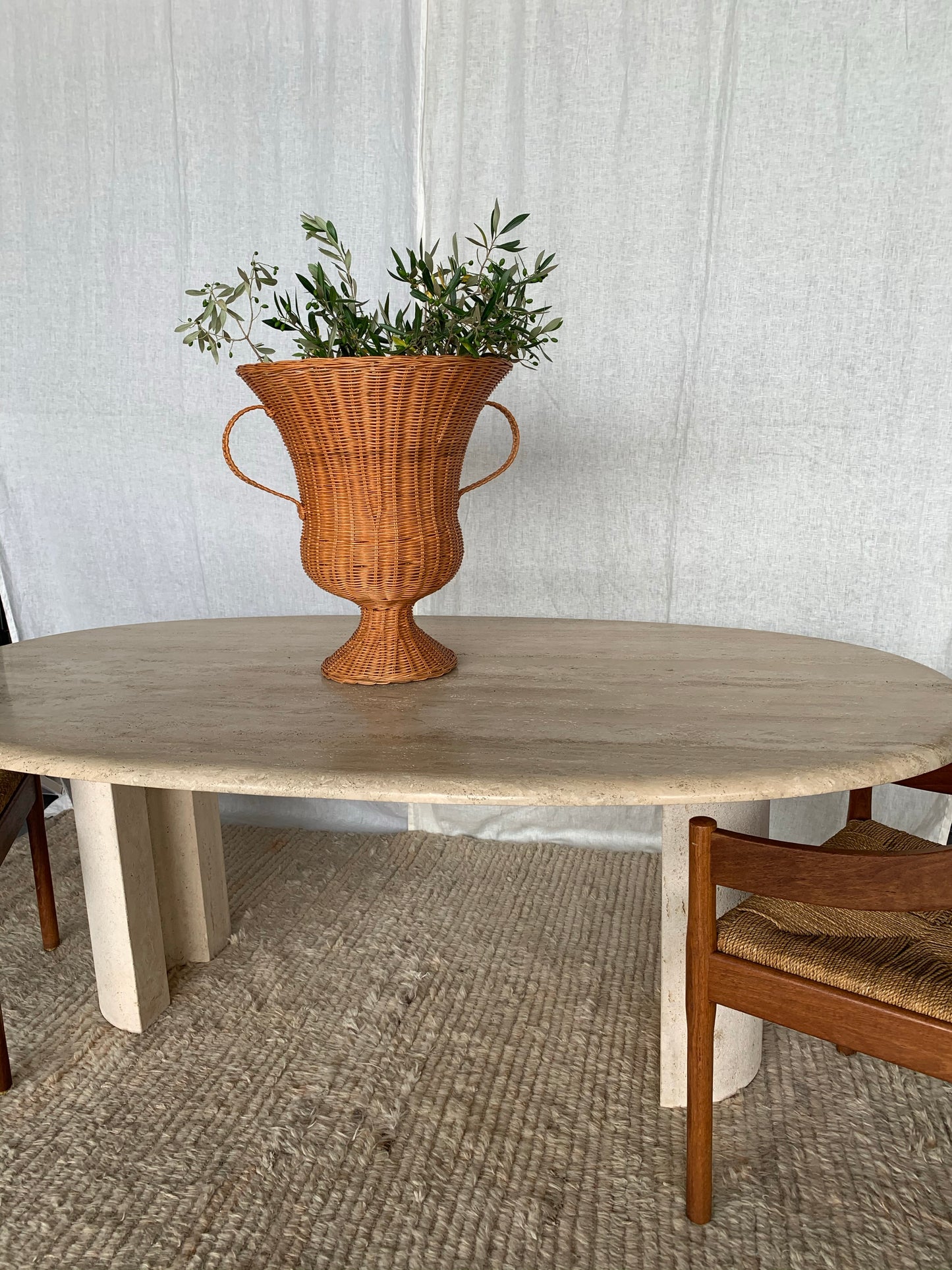 Travertine Dining Table