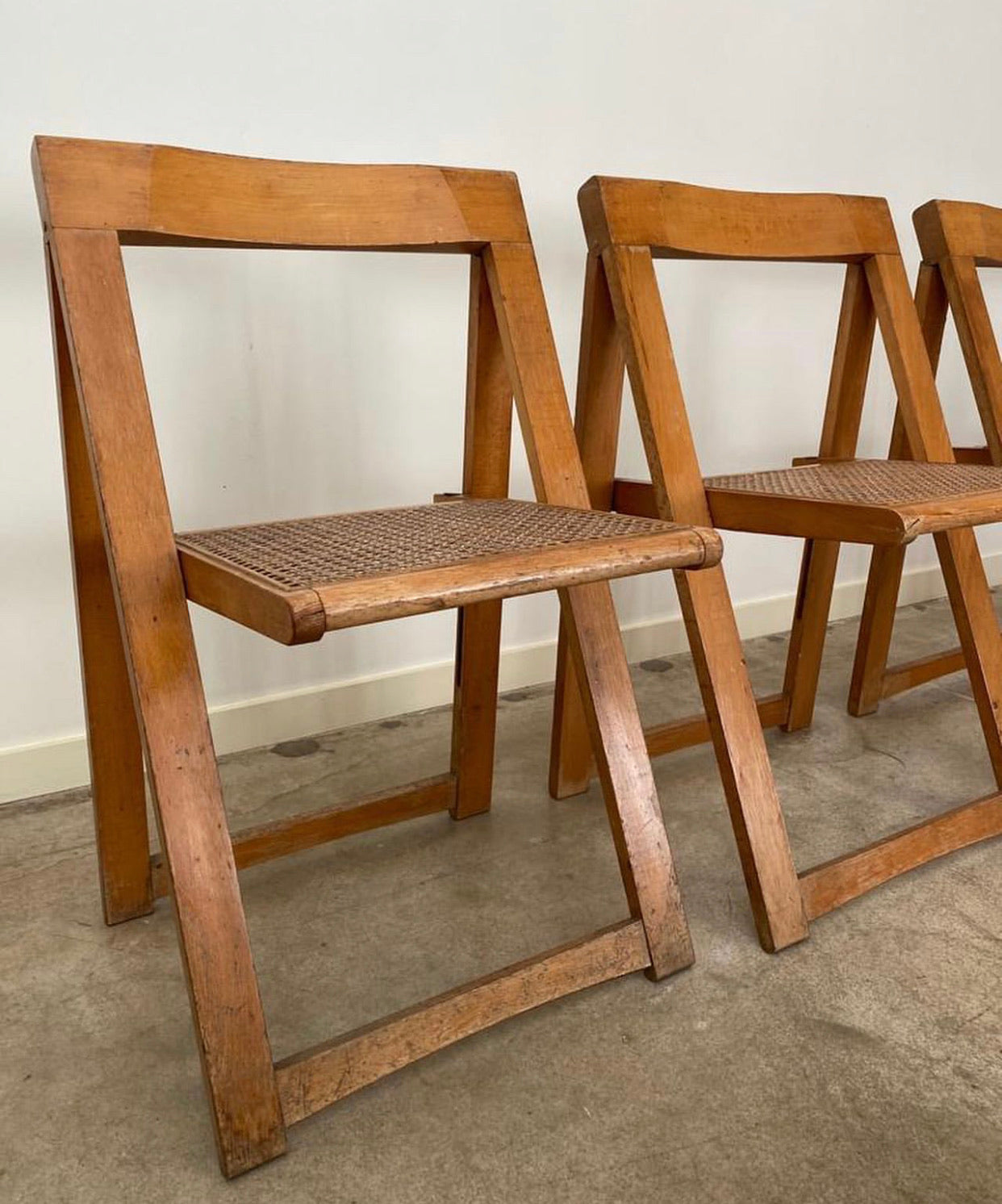 Mid Century Italian Aldo Jacober and Pierangela d’aniello Folding Chairs