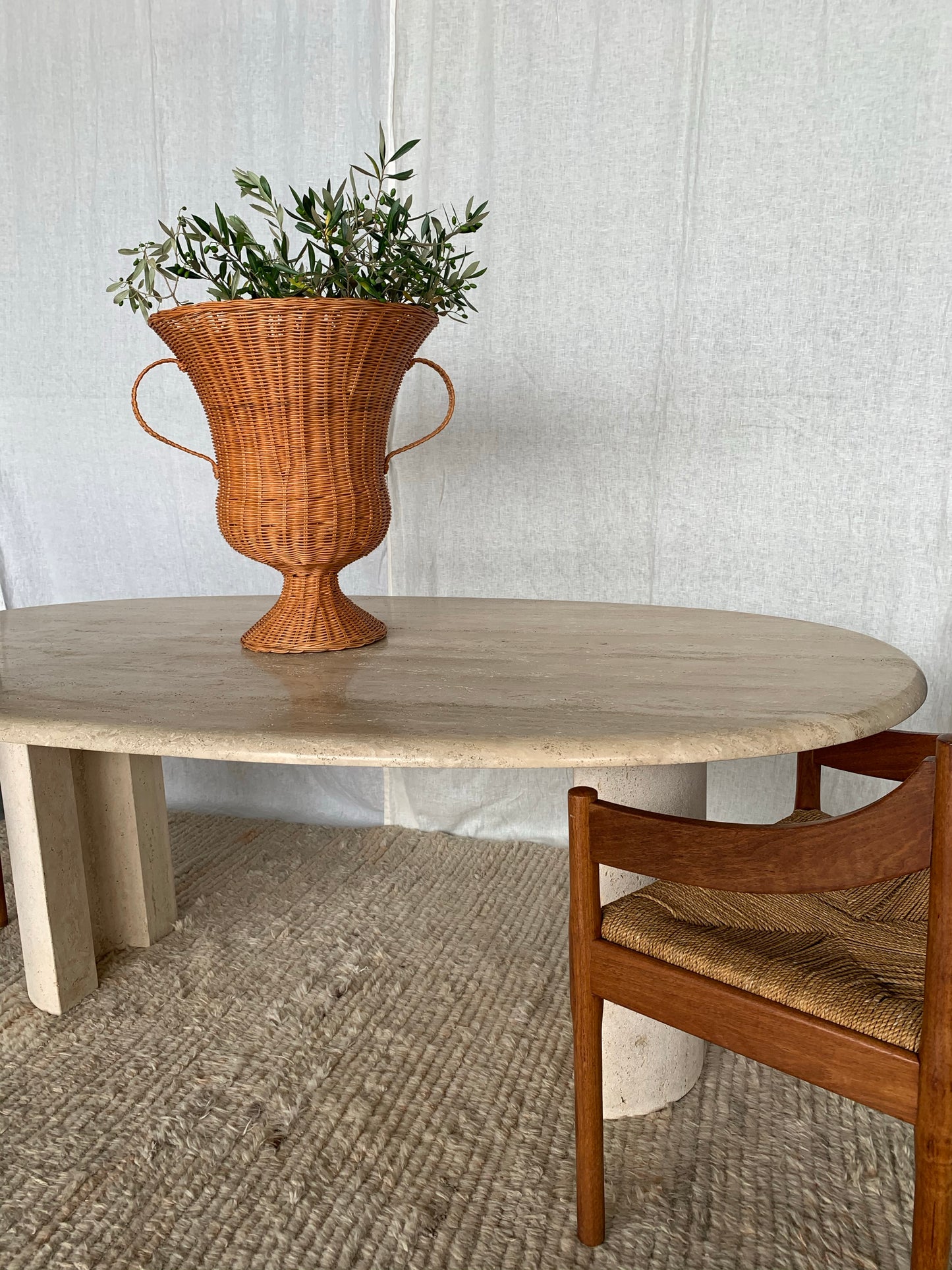 Travertine Dining Table