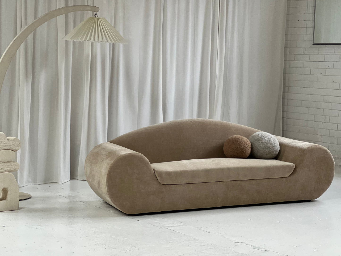 - Bespoke Velvet Space Sofa
