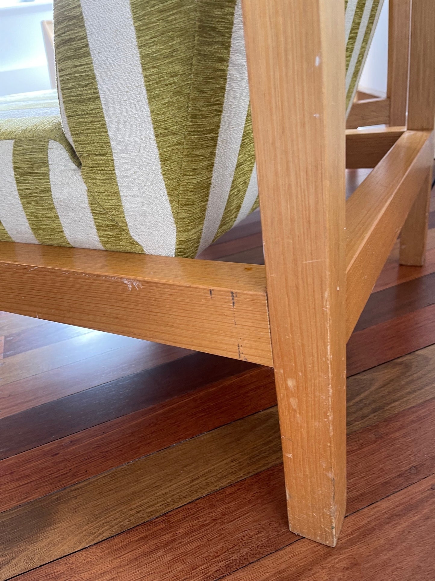 - Striped Lounge Chair - Two Available