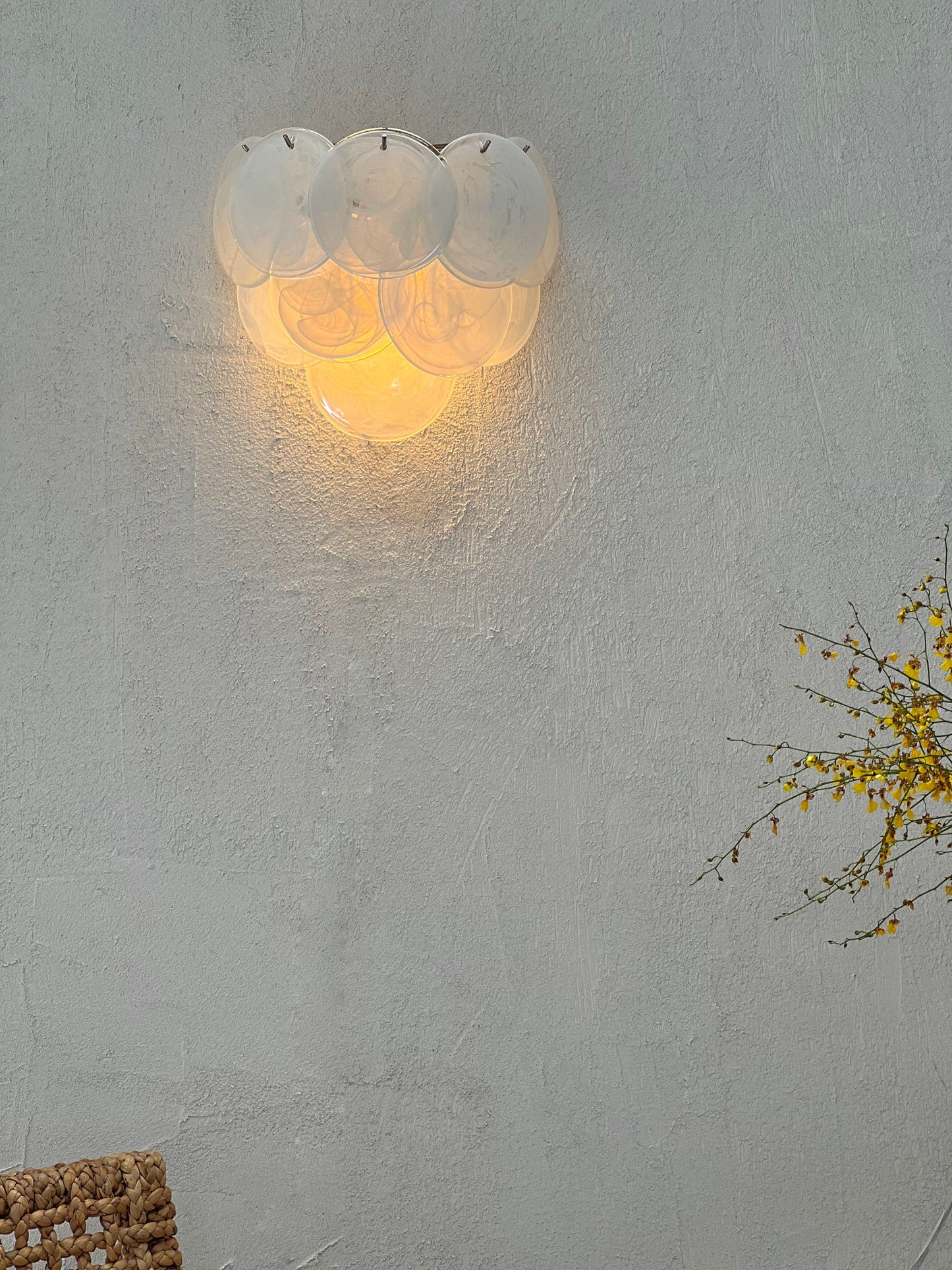 Murano Sconce - VISTOSTI WHITE - Two Available