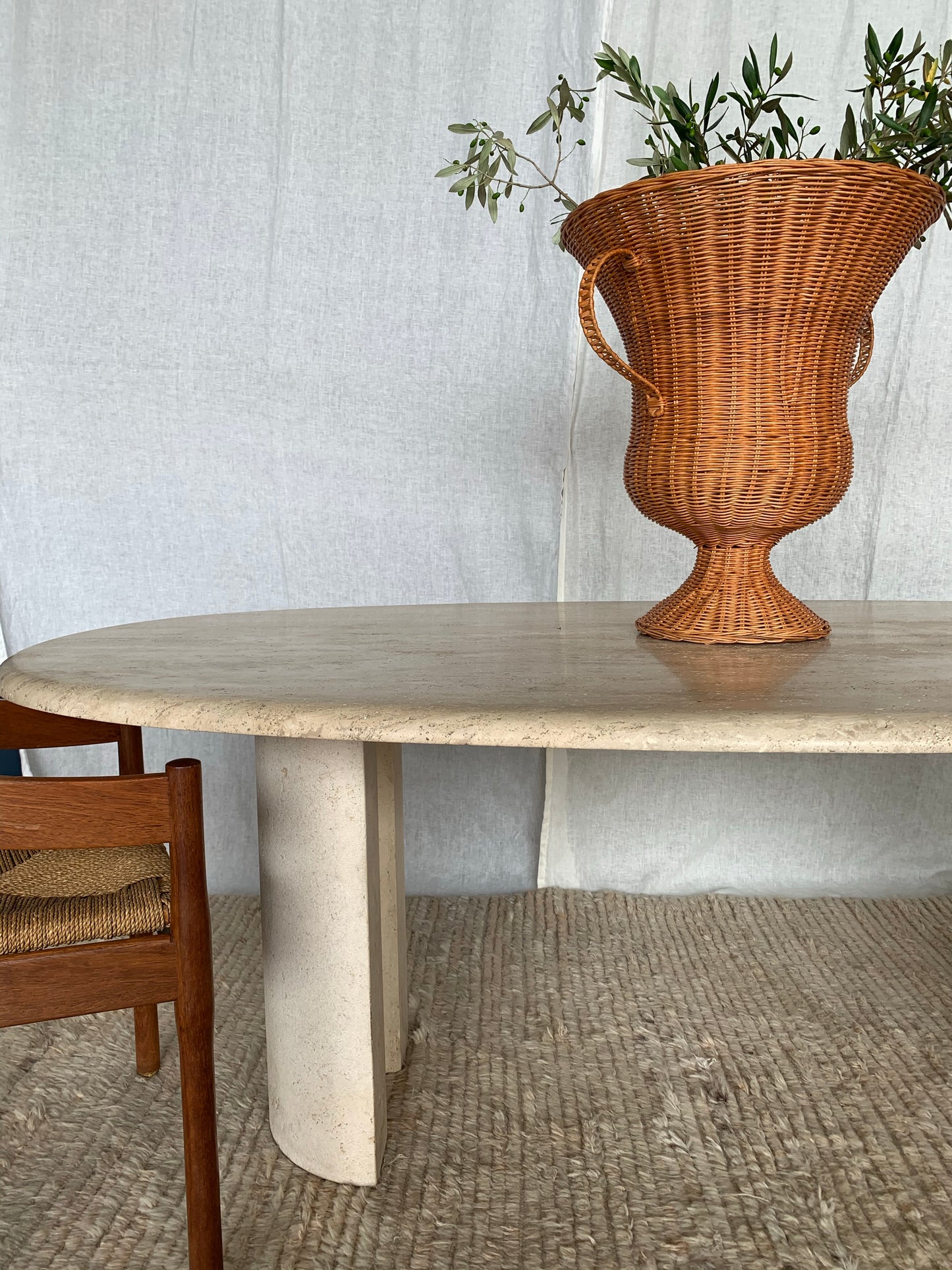 Travertine Dining Table