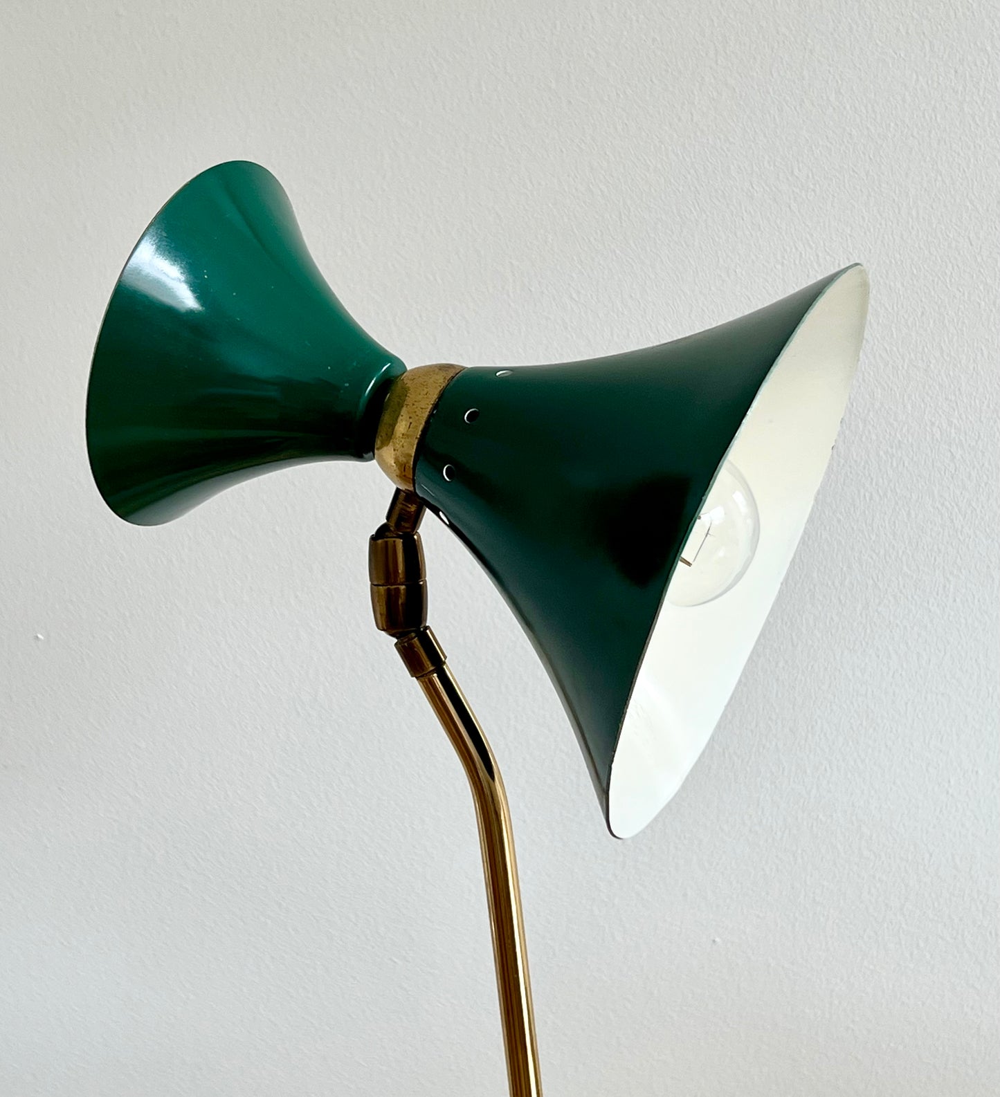 - Green Table Lamp, Italy 1950s