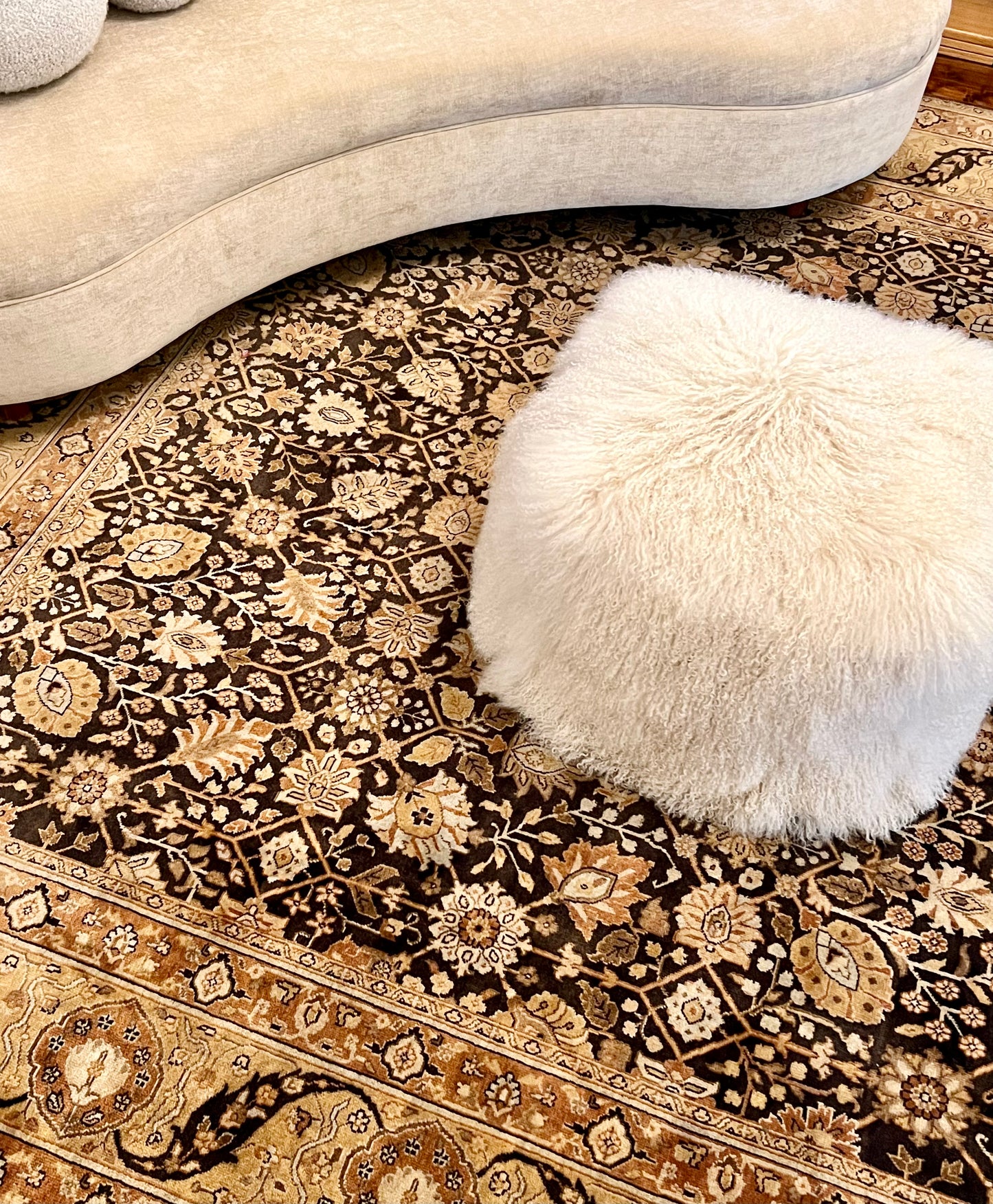 - Large Handmade Hali Wool Rug