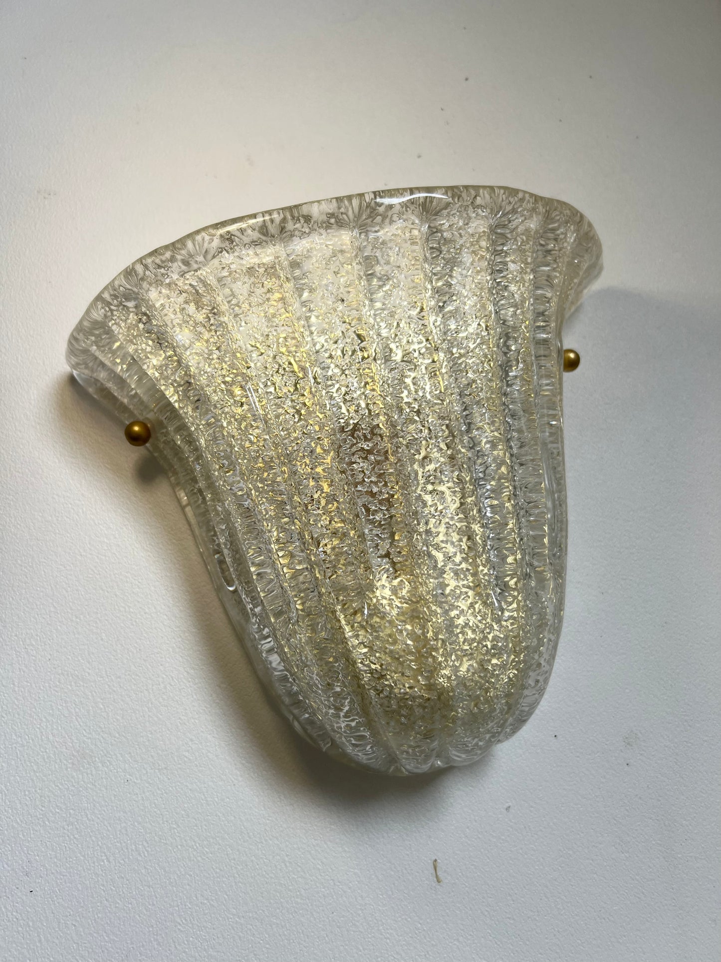 - Vintage Murano Shell Sconce, Italy