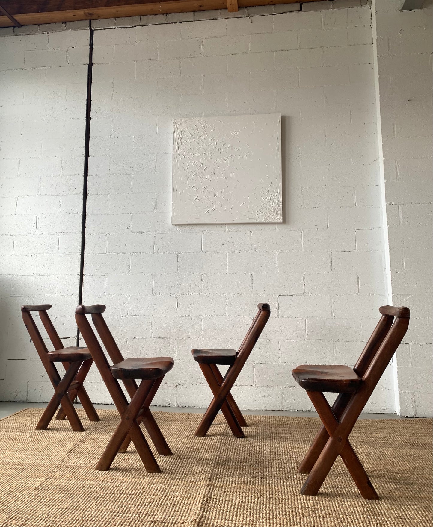 Handmade Brutalist Chair - Four Available