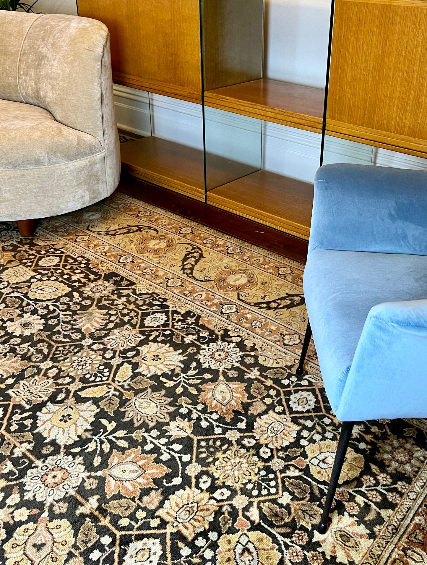 - Large Handmade Hali Wool Rug