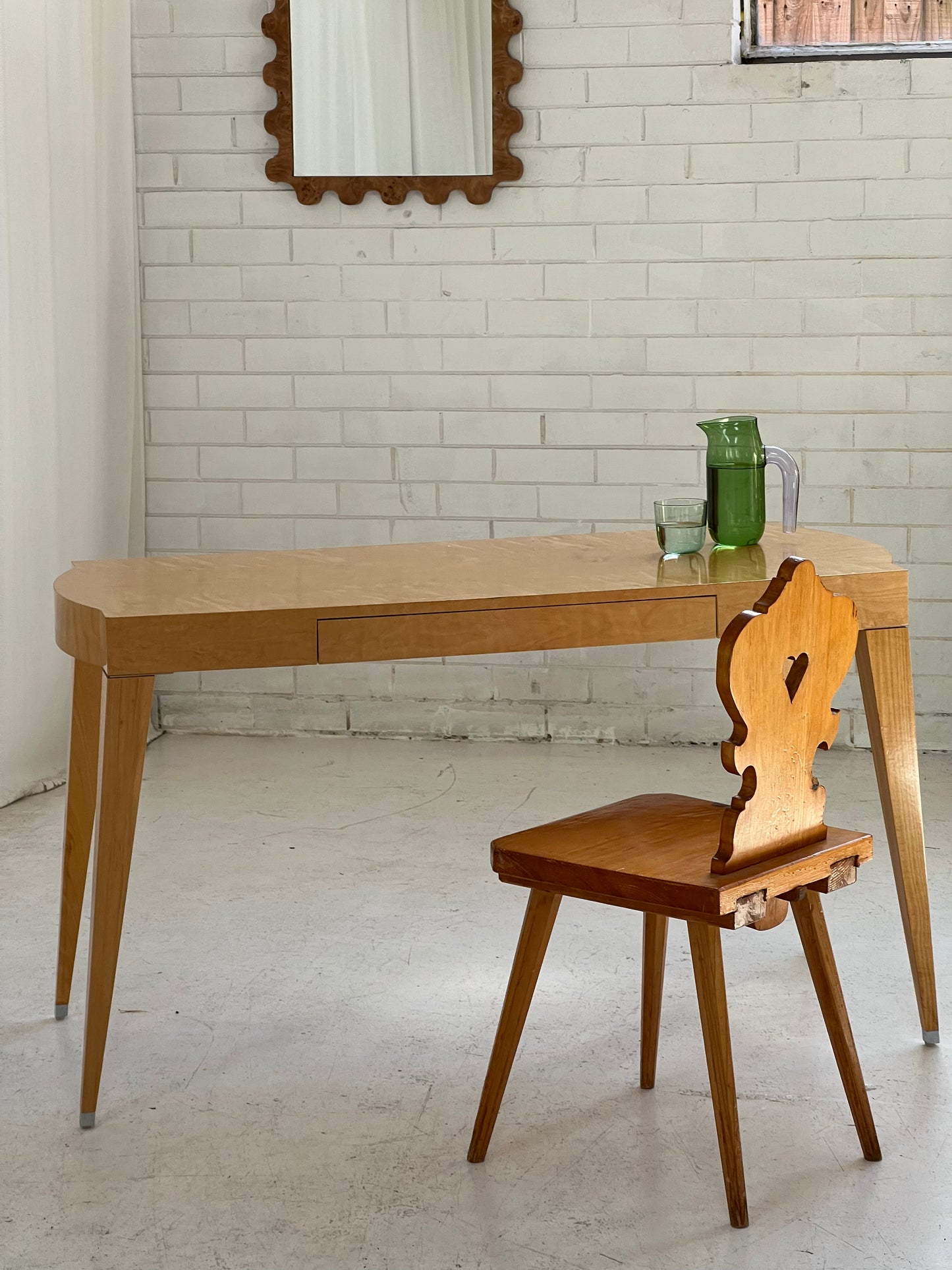 - Light Wooden Desk/Console Table