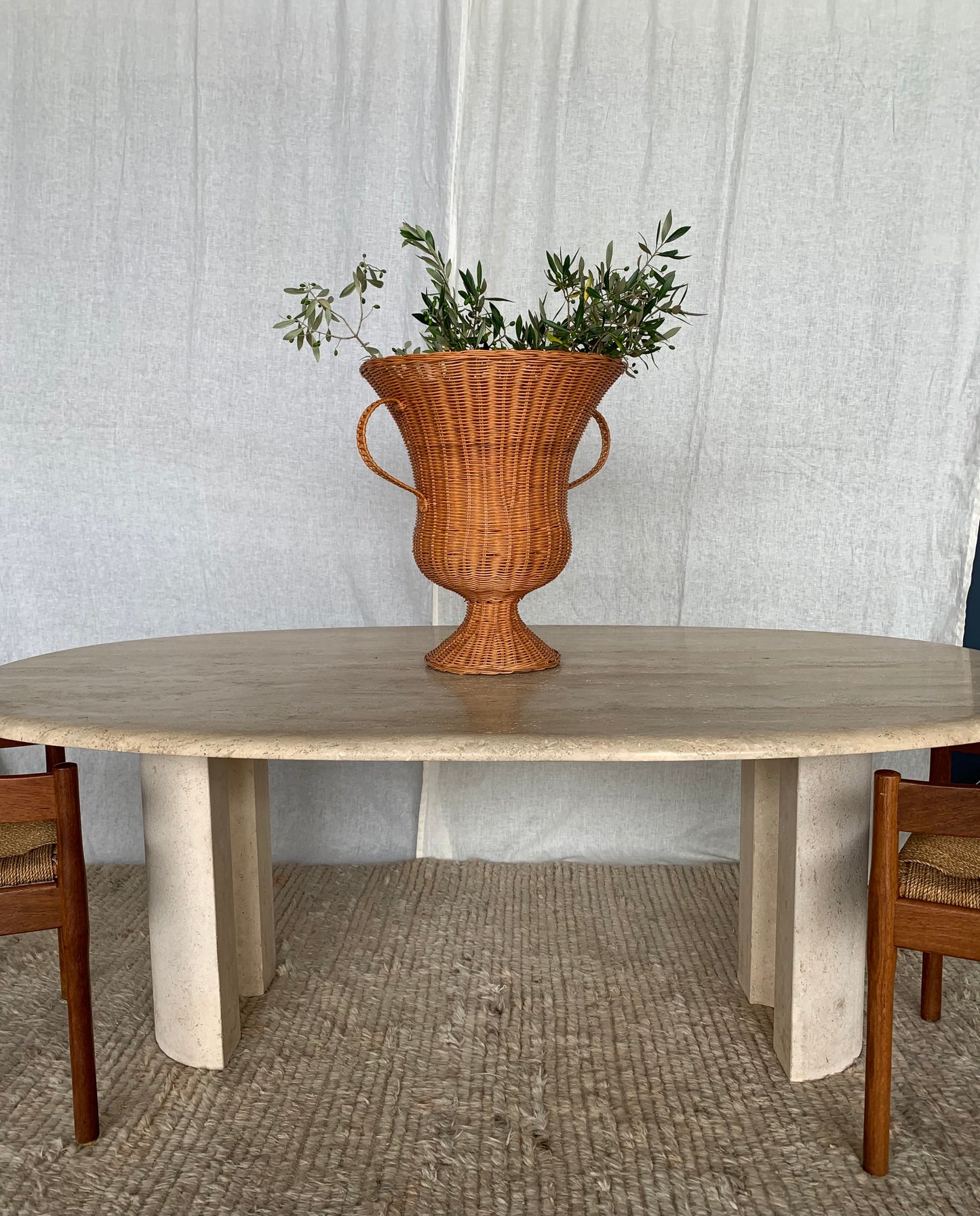 Travertine Dining Table